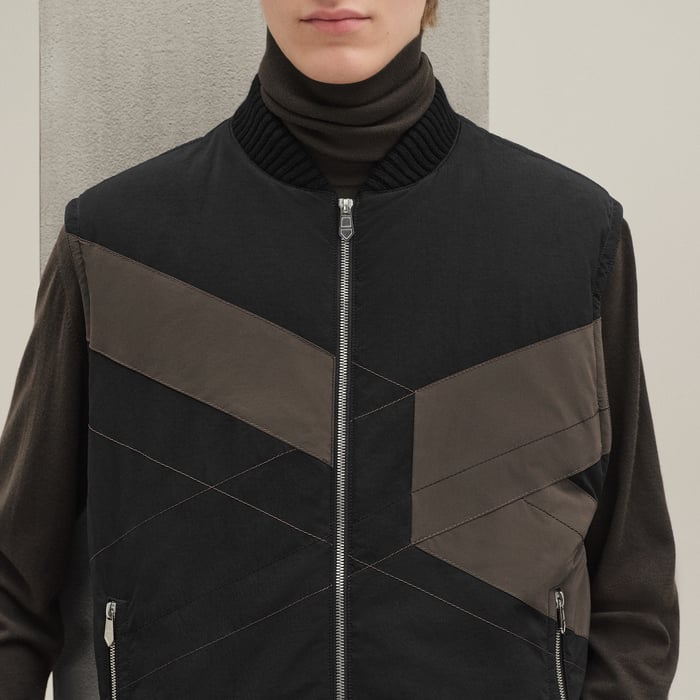 Noir "Casaque" Quilted Vest