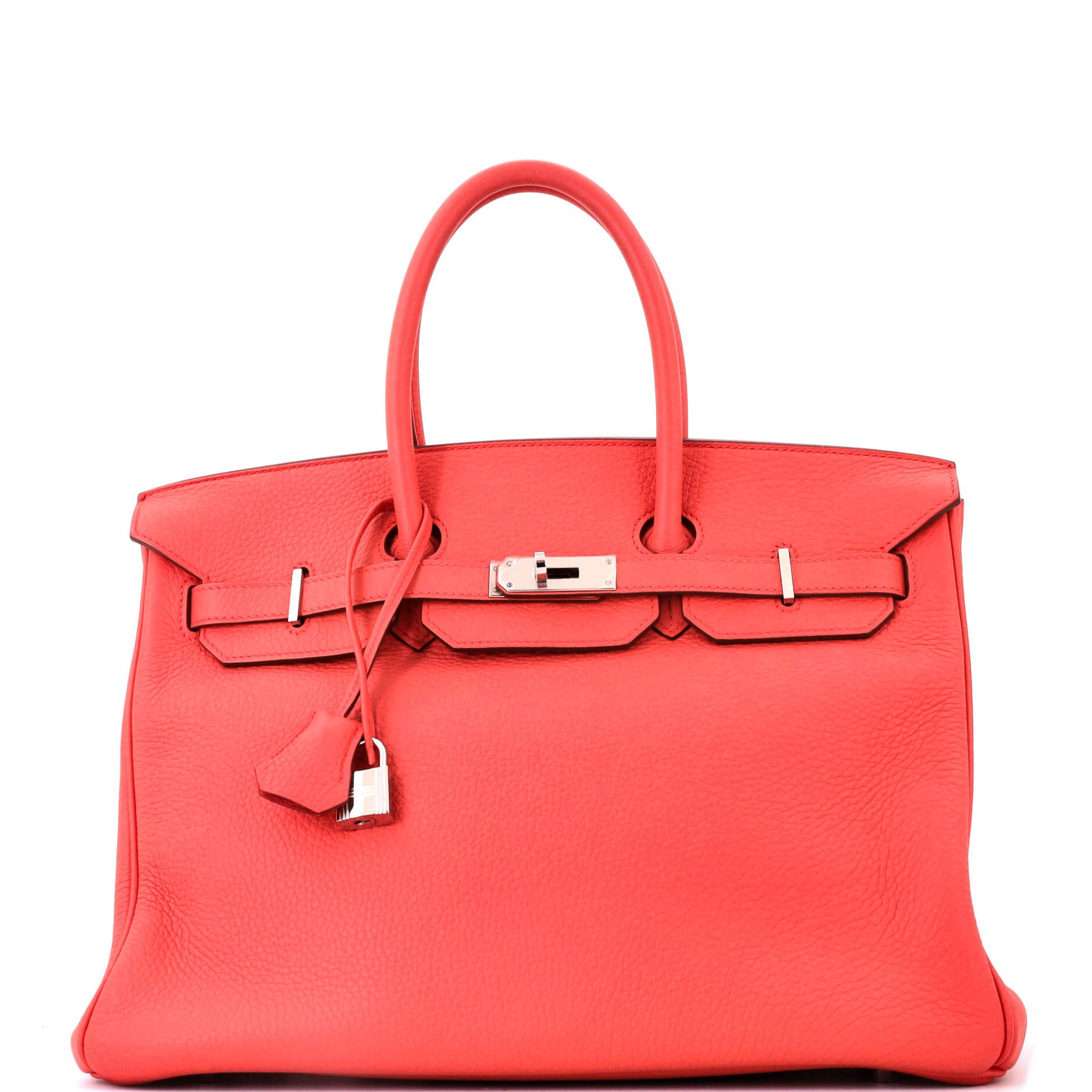Birkin Handbag Bougainvillier Togo with Palladium Hardware 35