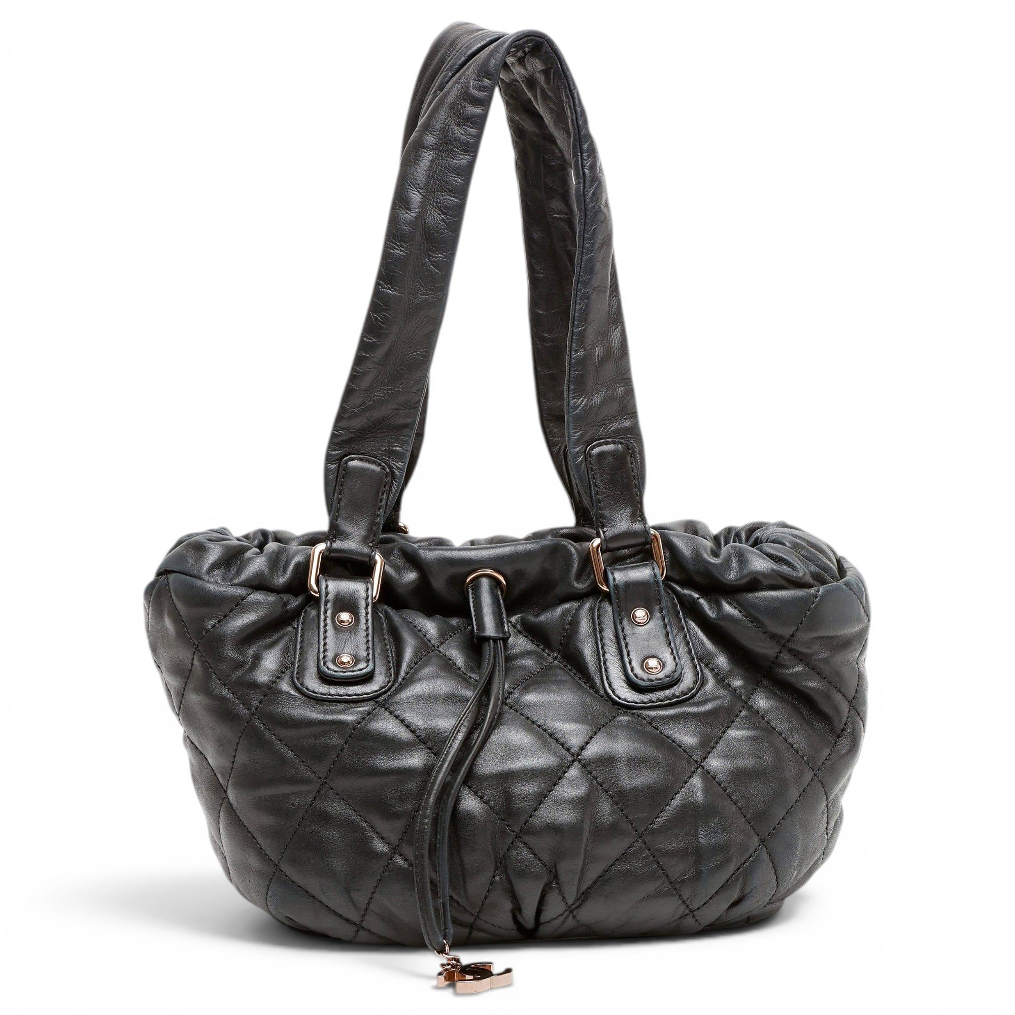 Trendy CC leather handbag