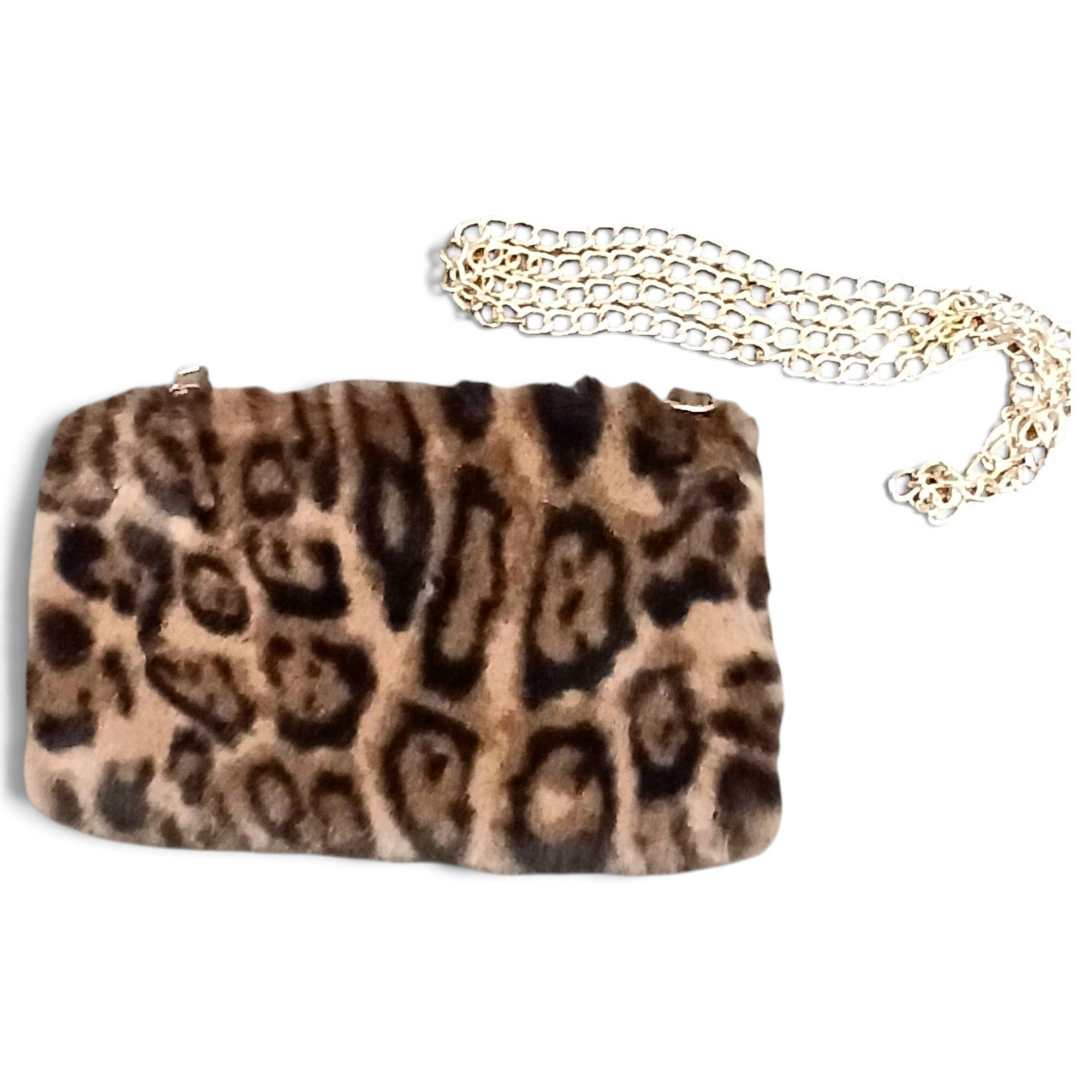 Faux fur crossbody bag