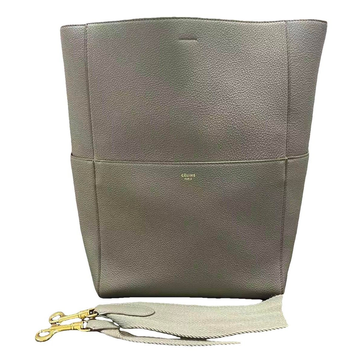 Seau Sangle leather tote