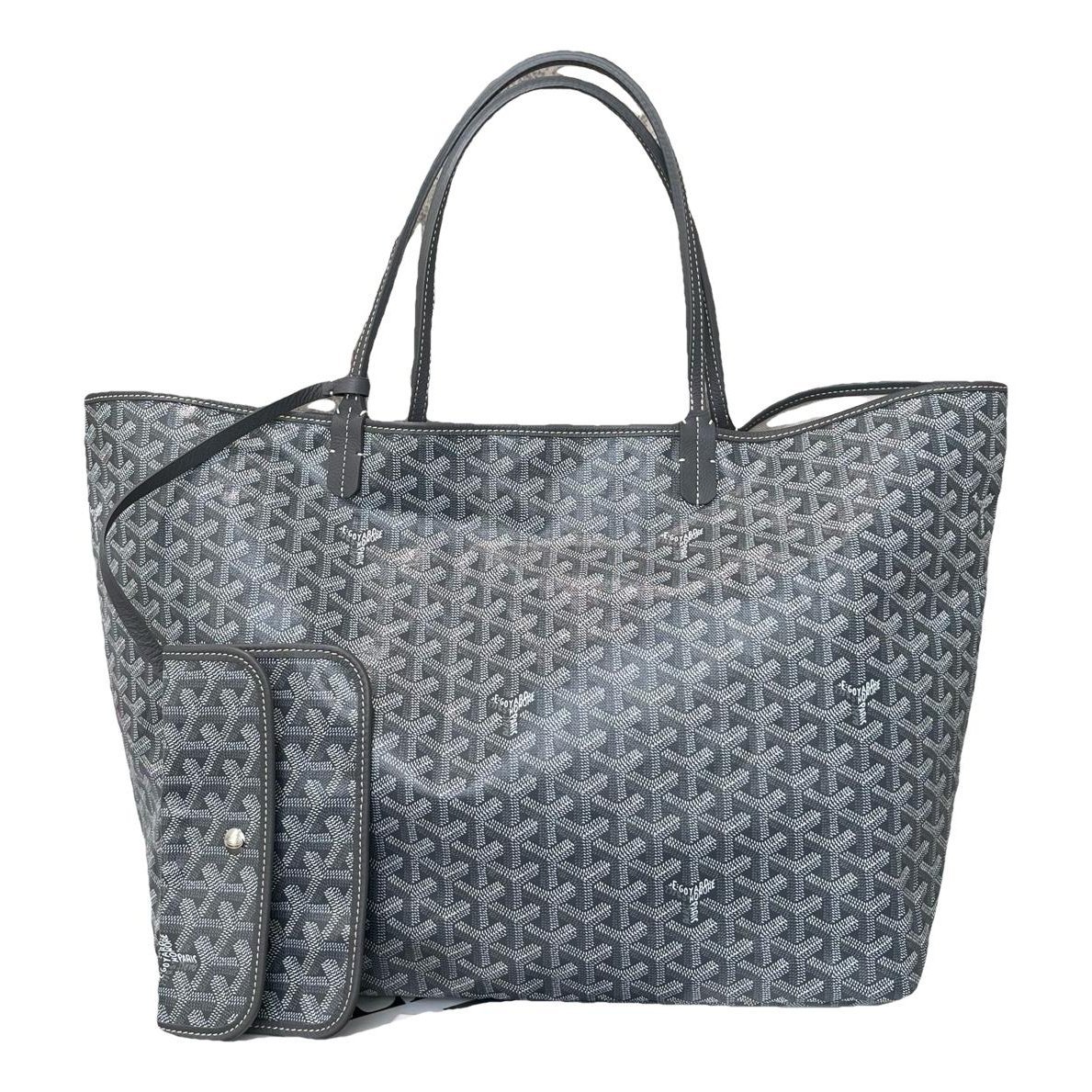 Minaudiere Goyardine leather handbag