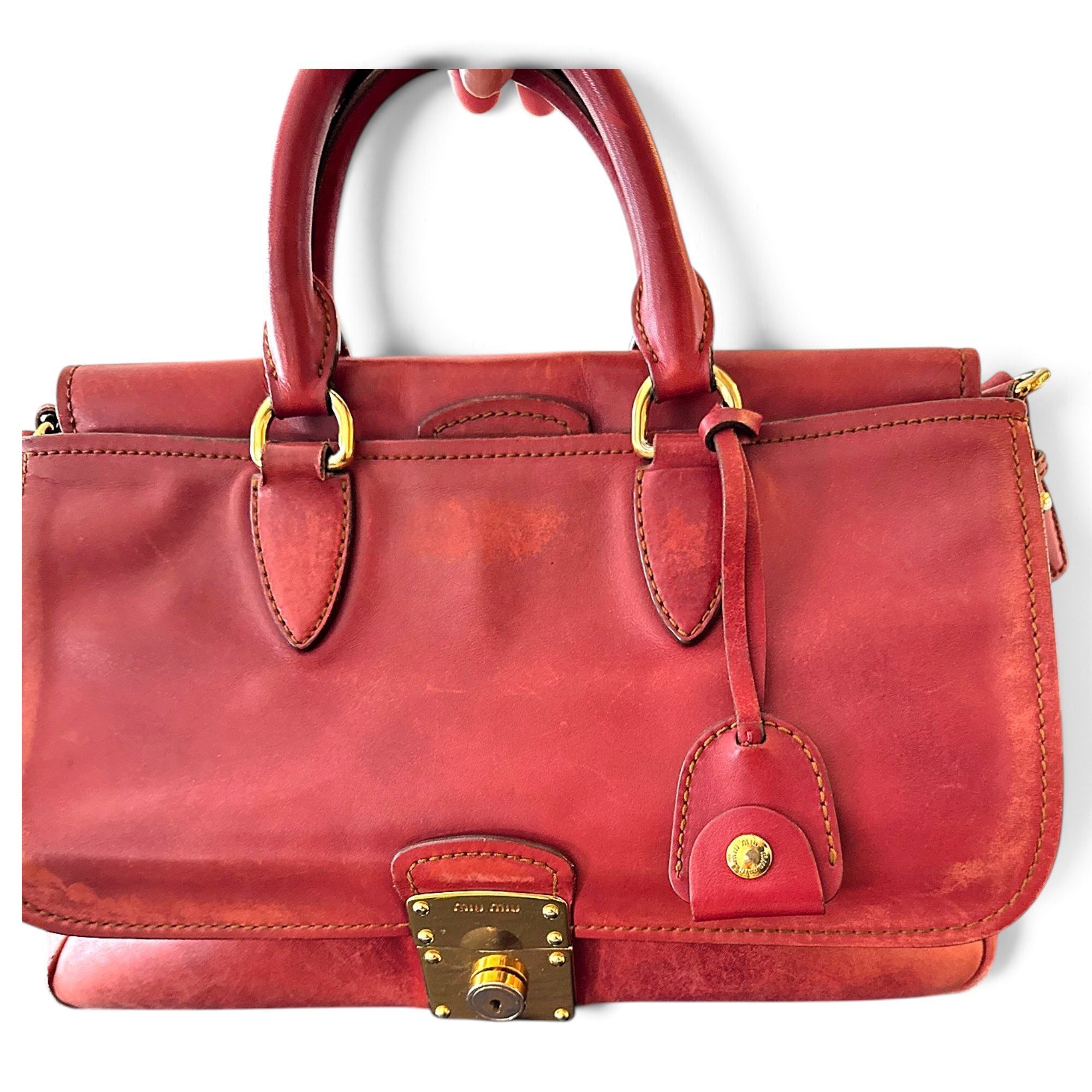 Miu Miu Vitello leather handbag