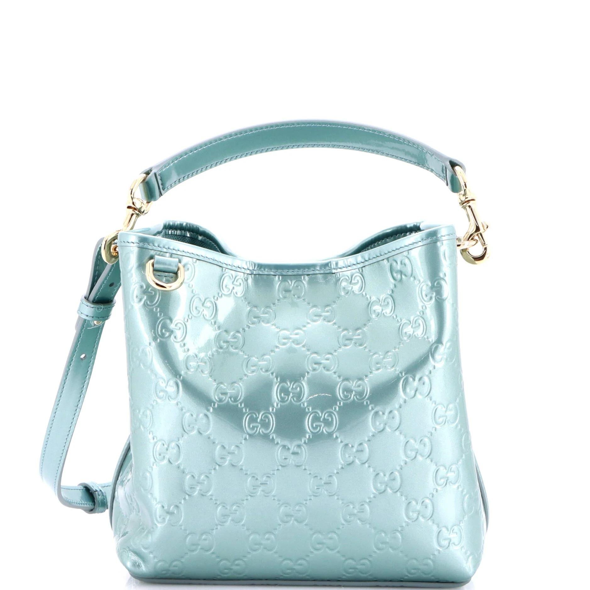 Patent leather handbag