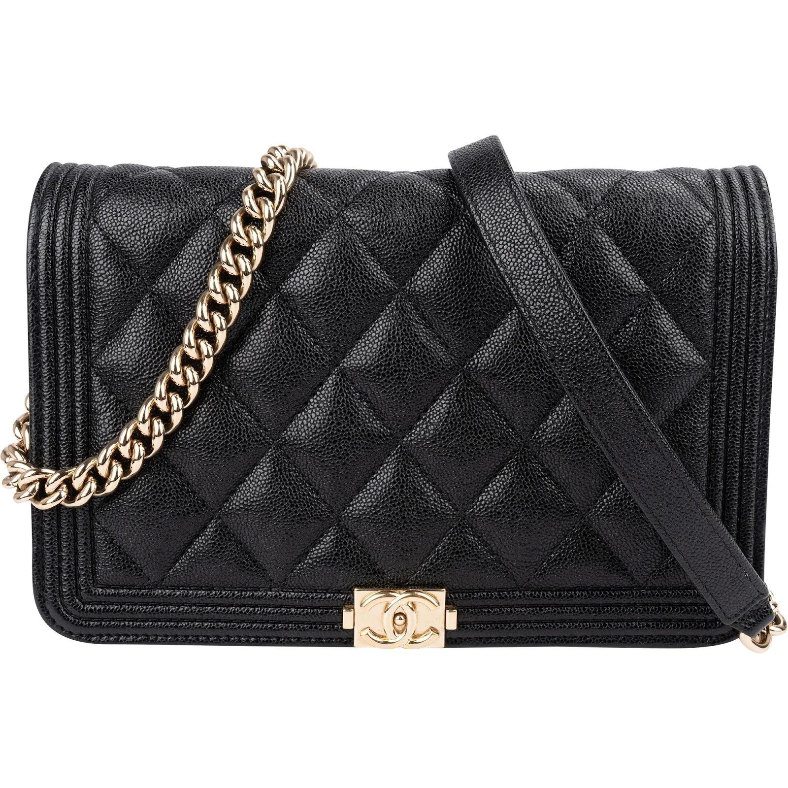 Wallet On Chain Boy leather crossbody bag