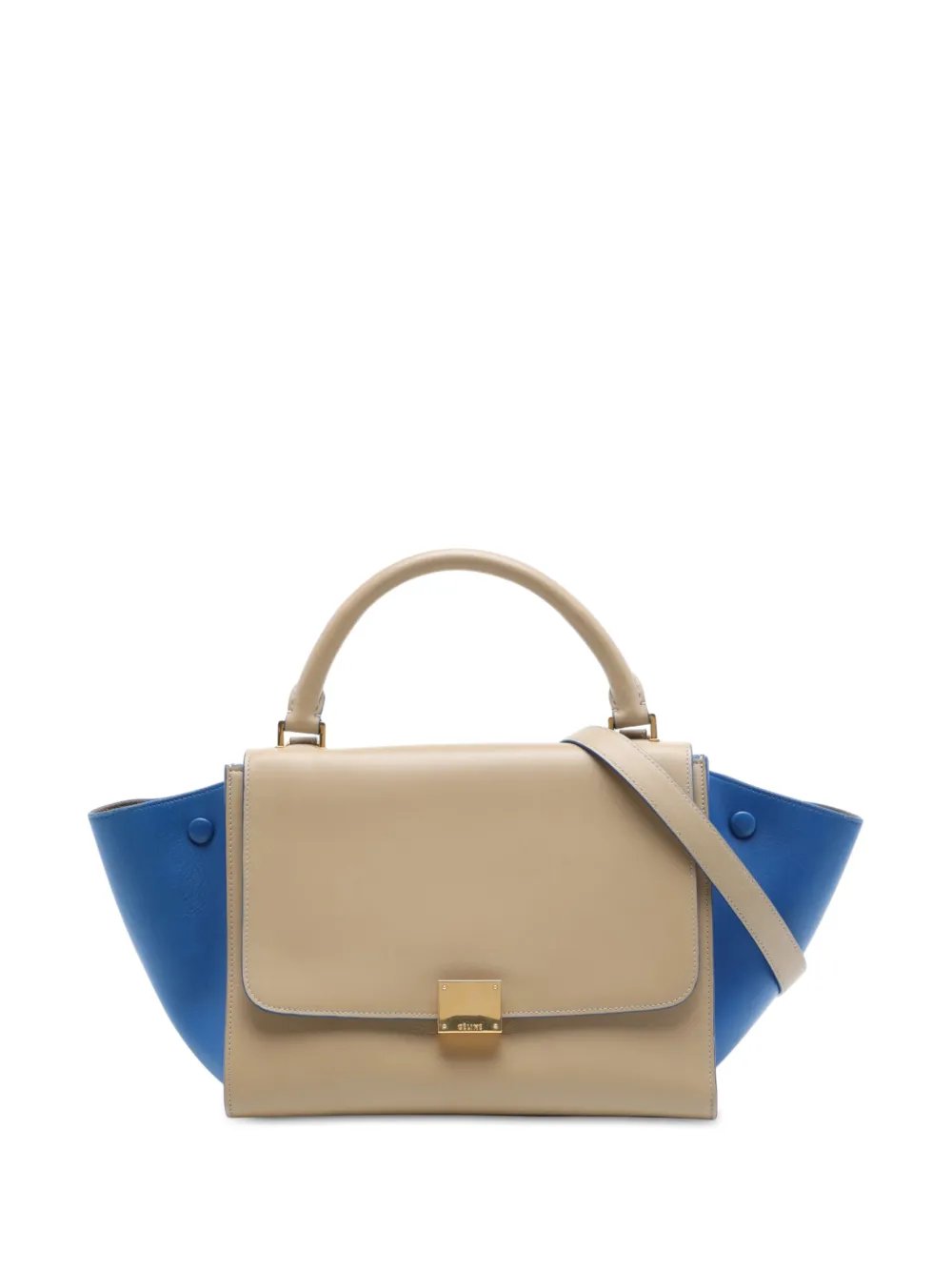 2014 Small Bicolor Leather Trapeze satchel