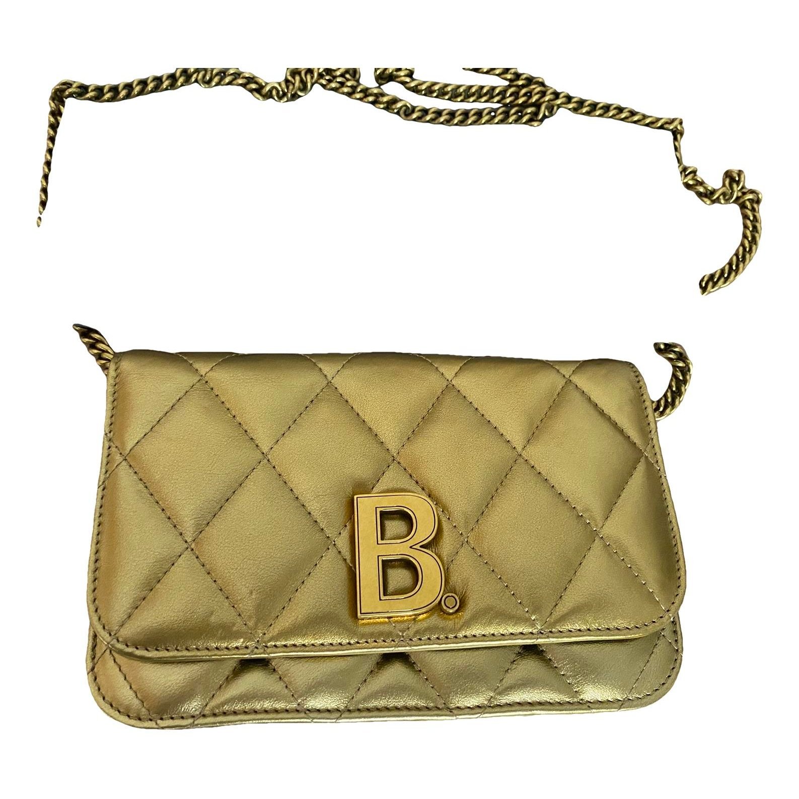 B leather mini bag