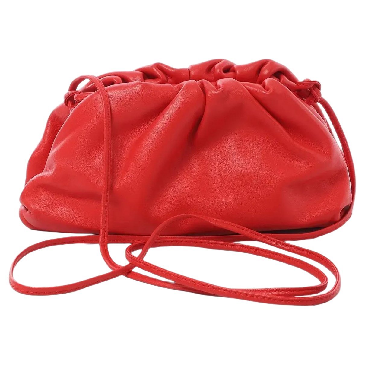 Pouch leather crossbody bag