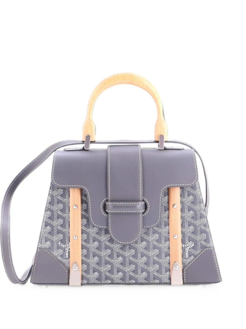 Saigon Top Handle Bag Coated Canvas with Leather PM satchel