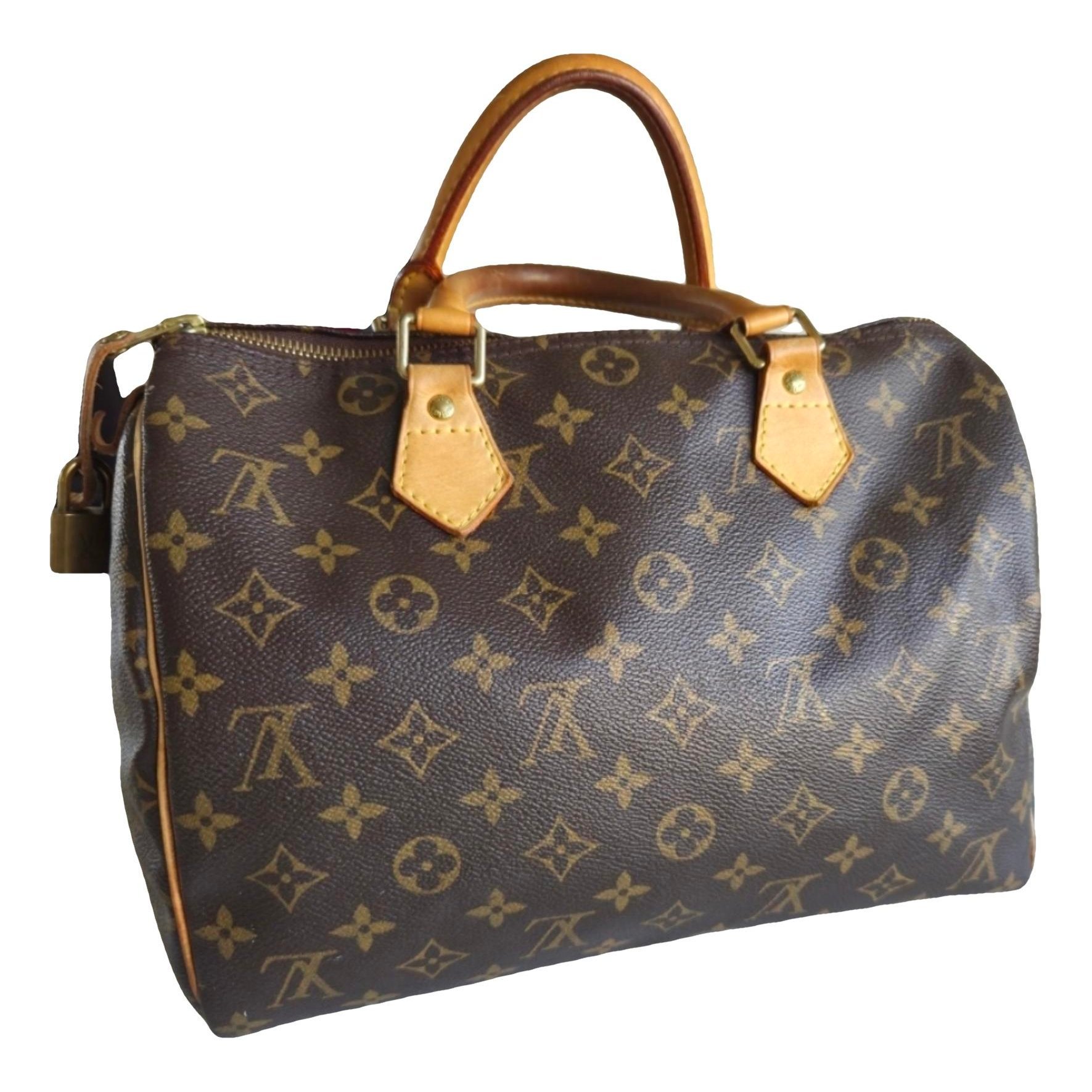 Speedy leather handbag