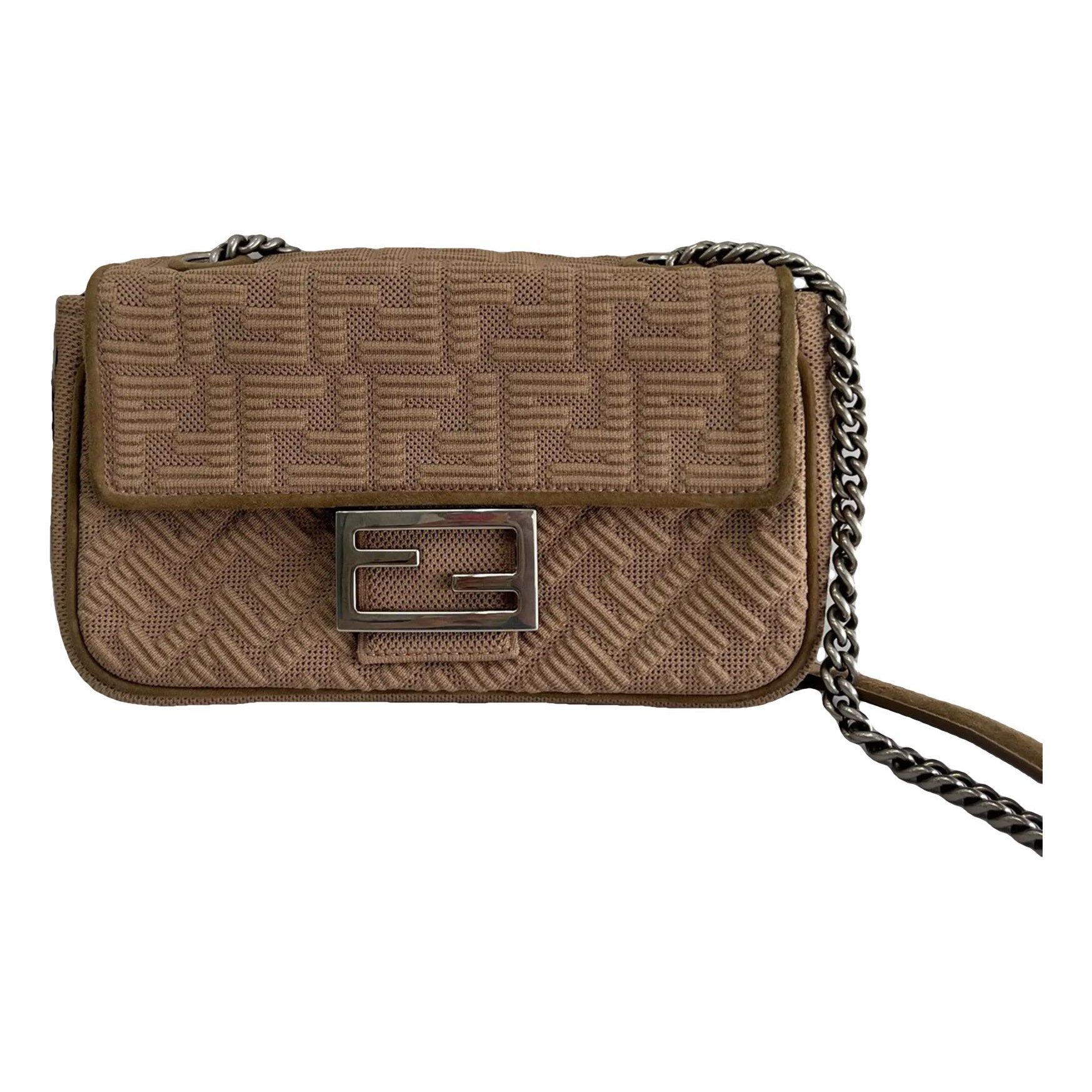 Baguette Chain Midi cloth crossbody bag