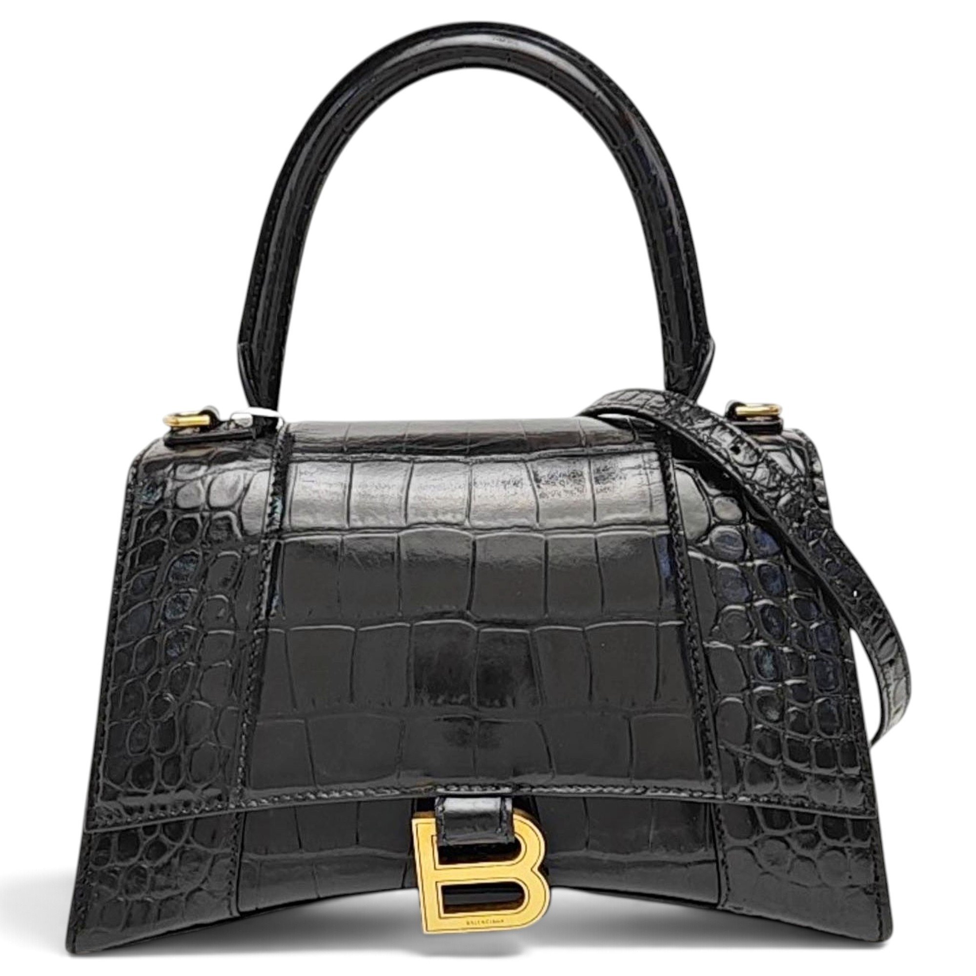 Balenciaga Hourglass leather handbag