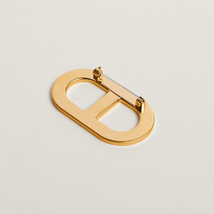 Gold Chaine d'Ancre Brooch