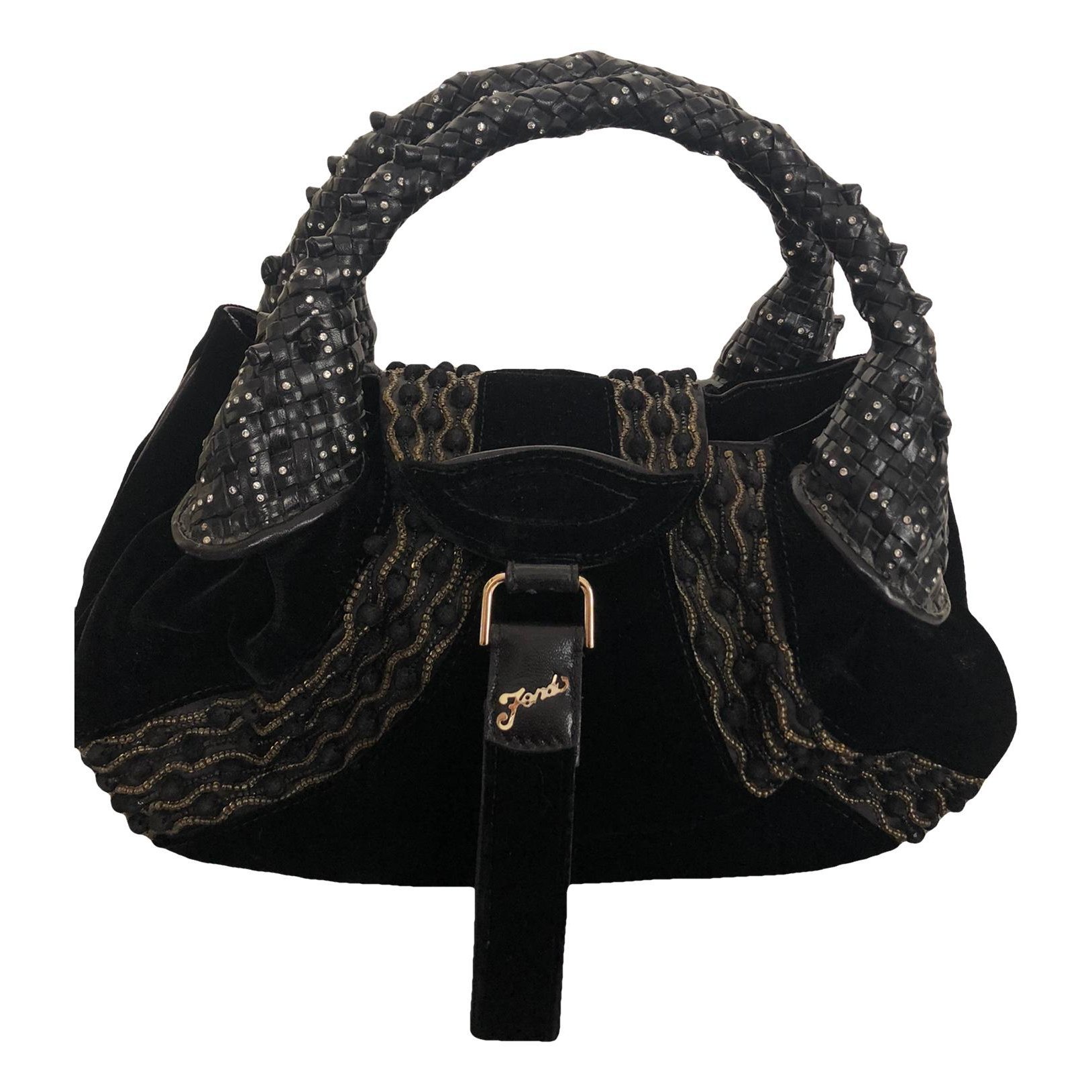 Spy velvet handbag