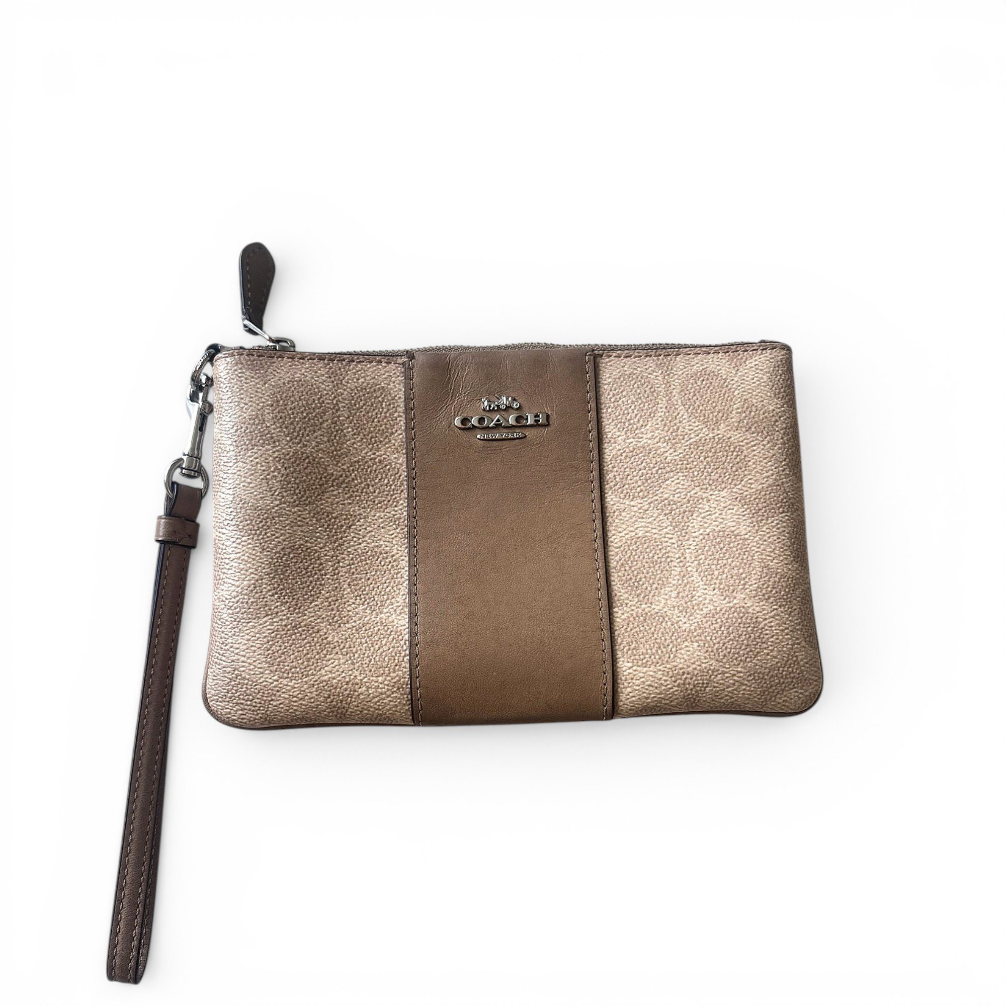Leather clutch bag