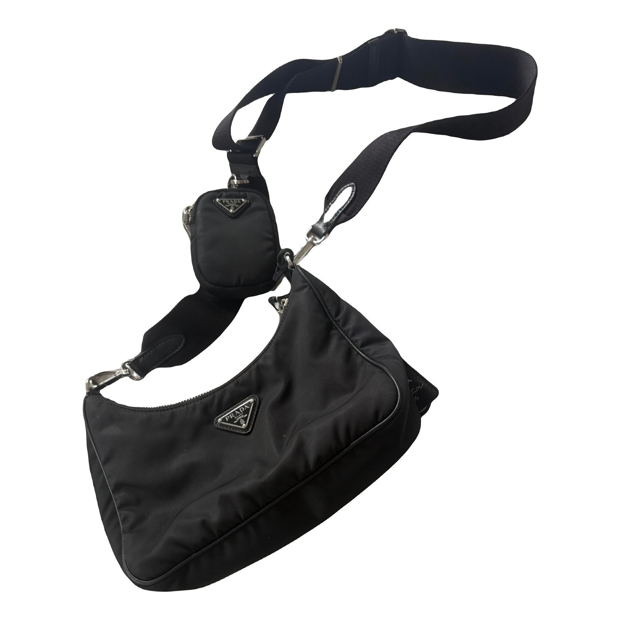 Re-edition cloth crossbody bag