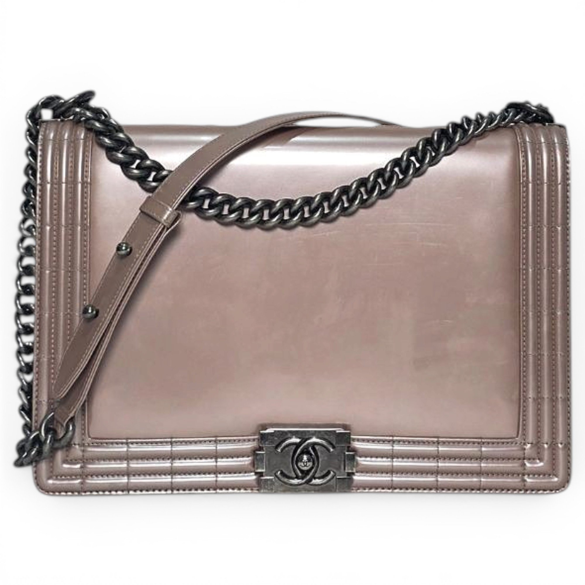 Boy patent leather handbag