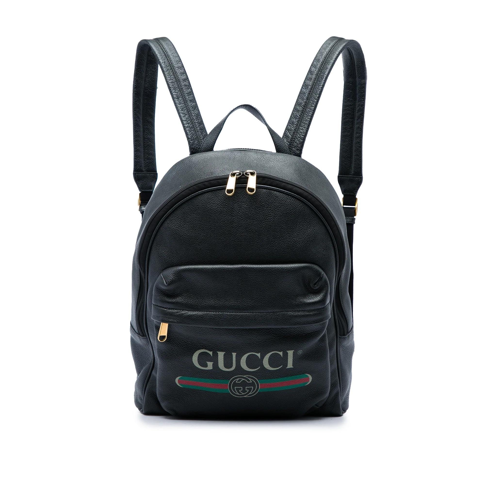 Leather backpack