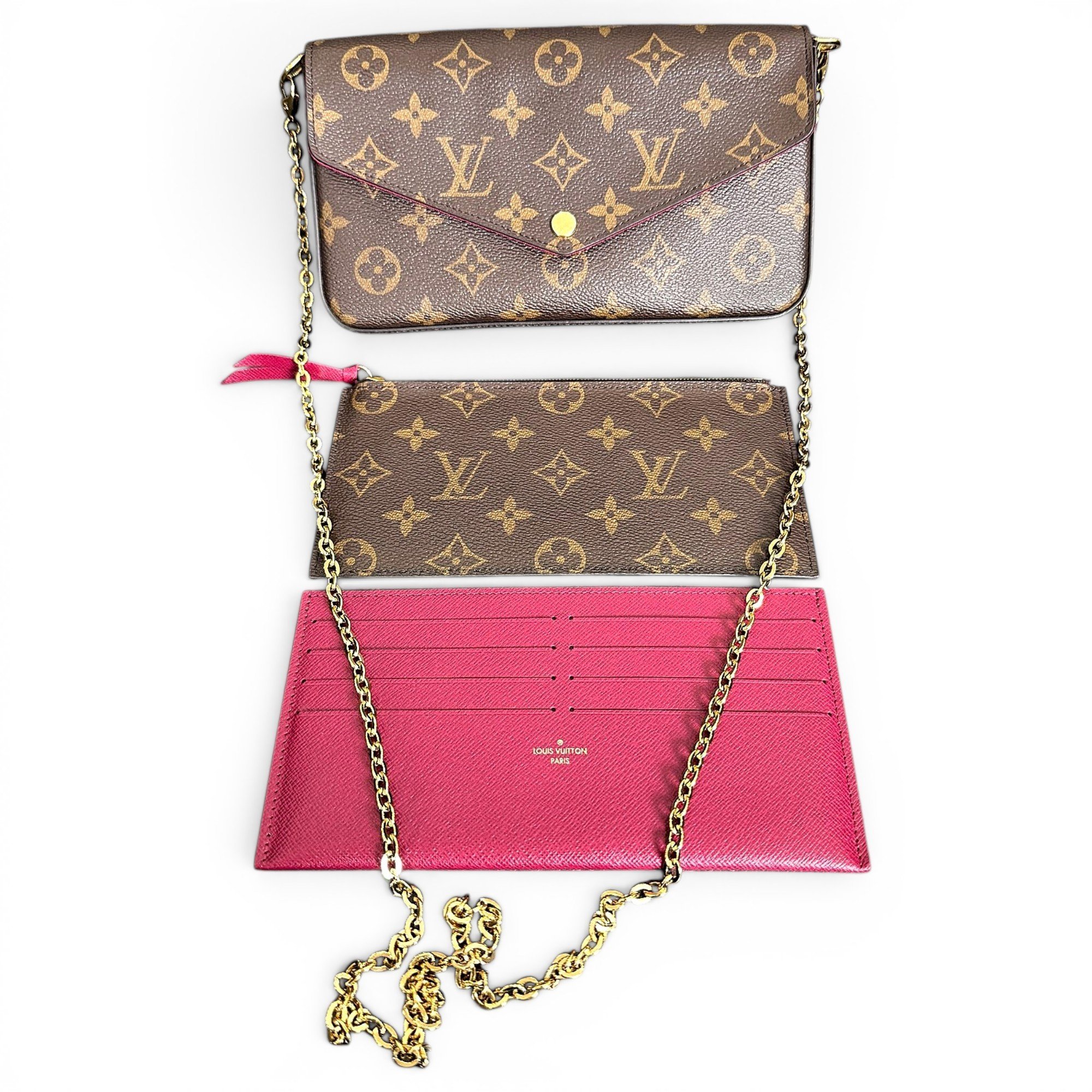 Pochette Accessoire leather handbag