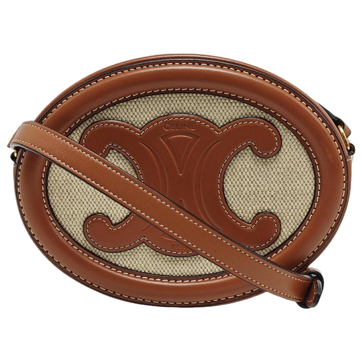 Triomphe leather crossbody bag