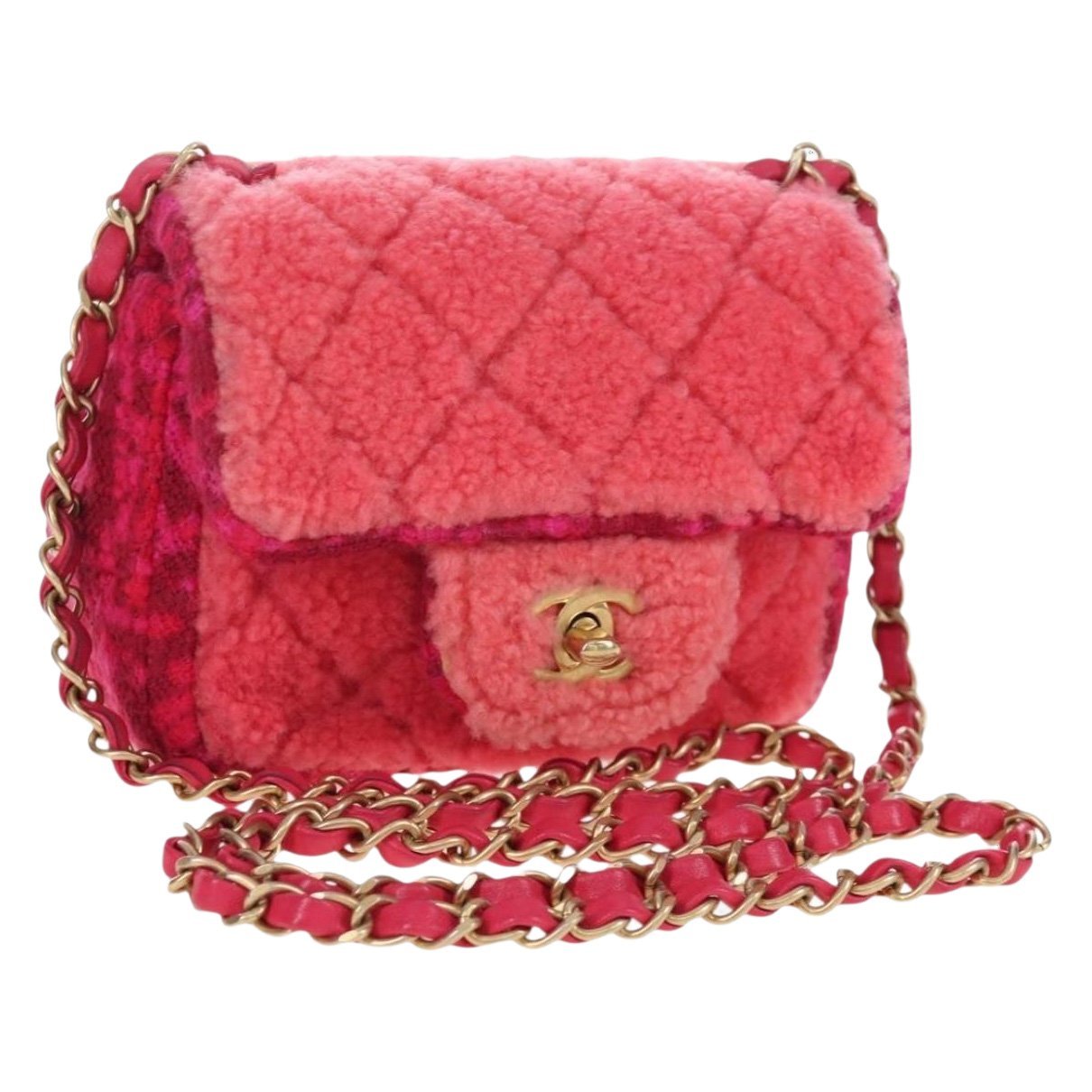 Trendy CC Flap cloth handbag