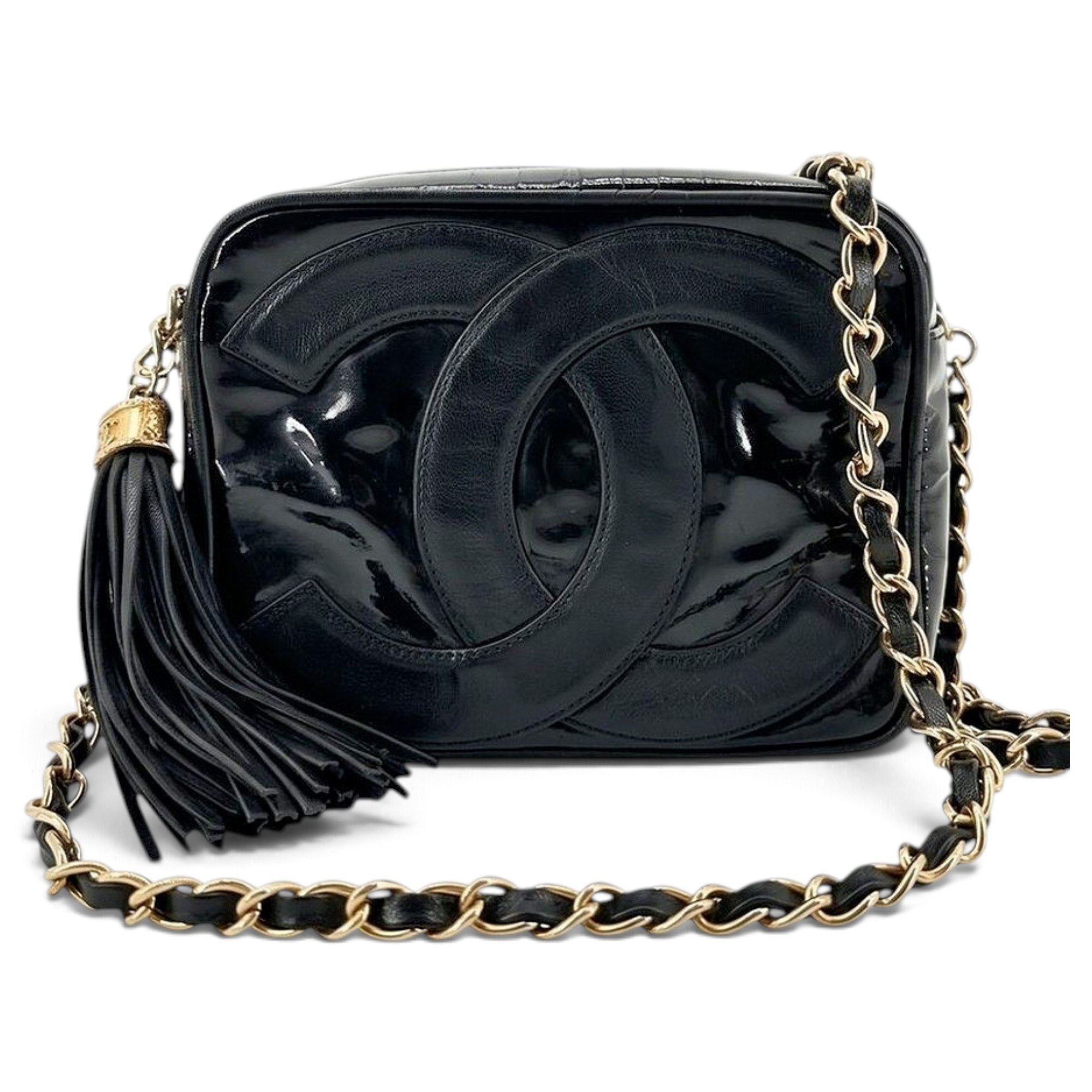 Patent leather crossbody bag