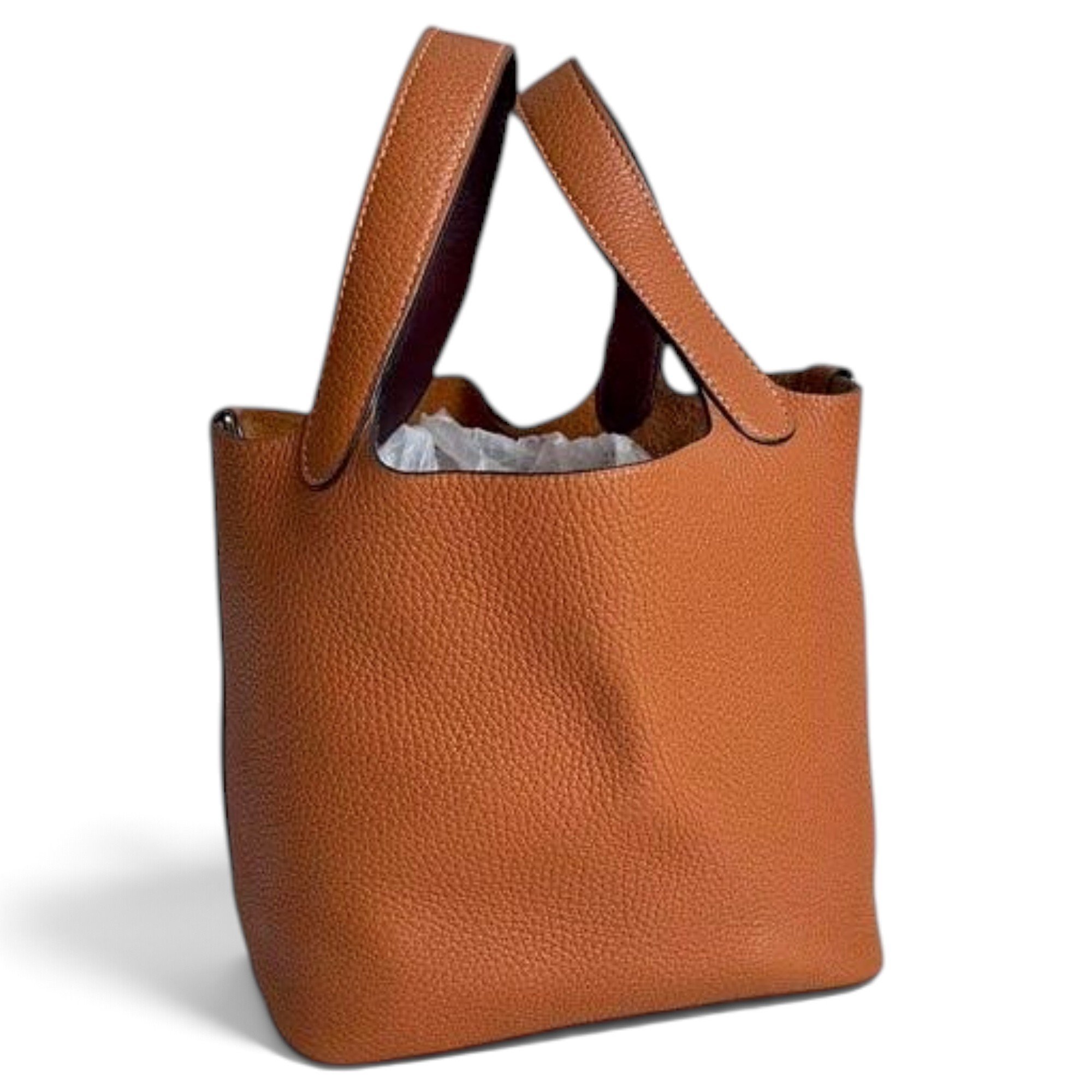 Picotin leather handbag