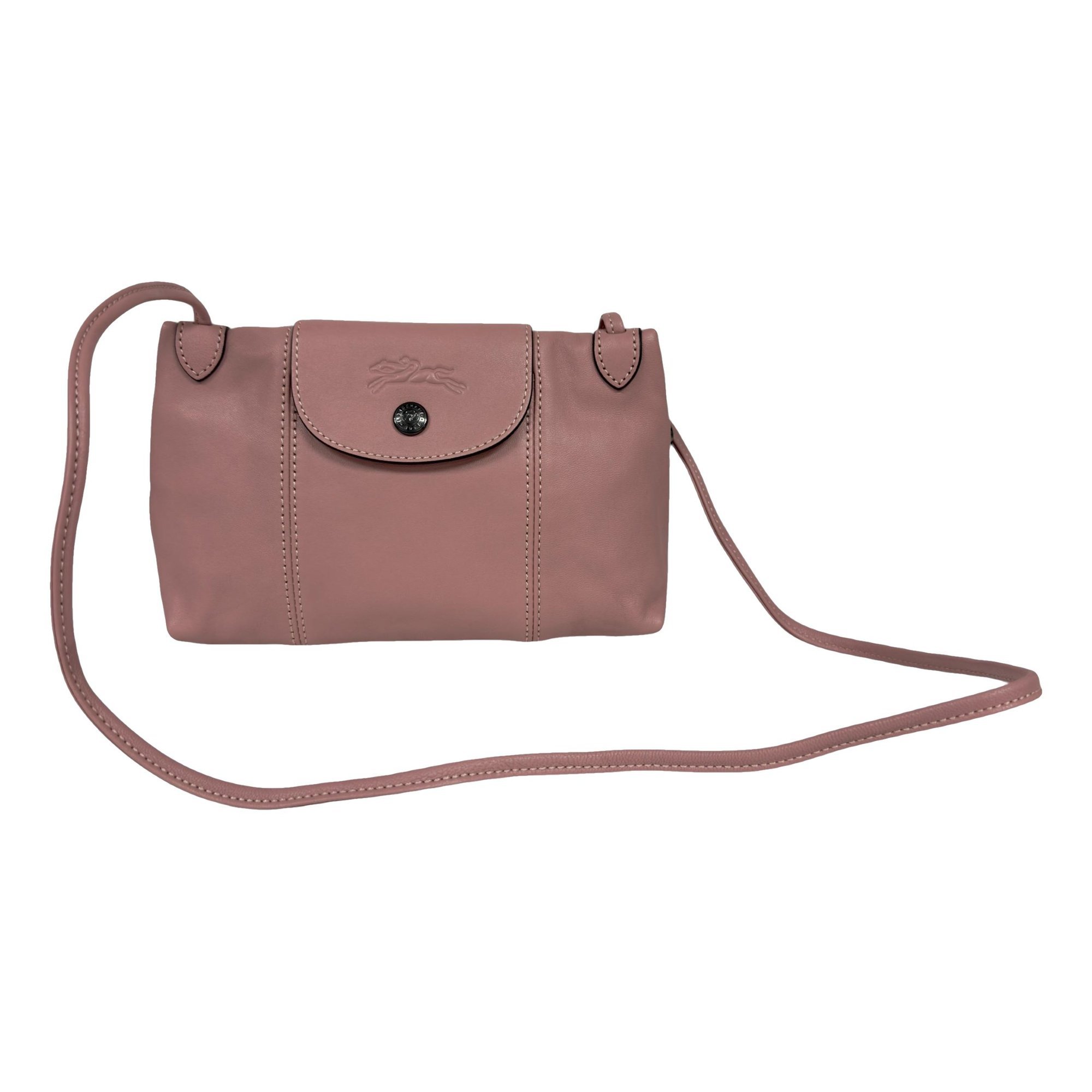 Pliage leather crossbody bag
