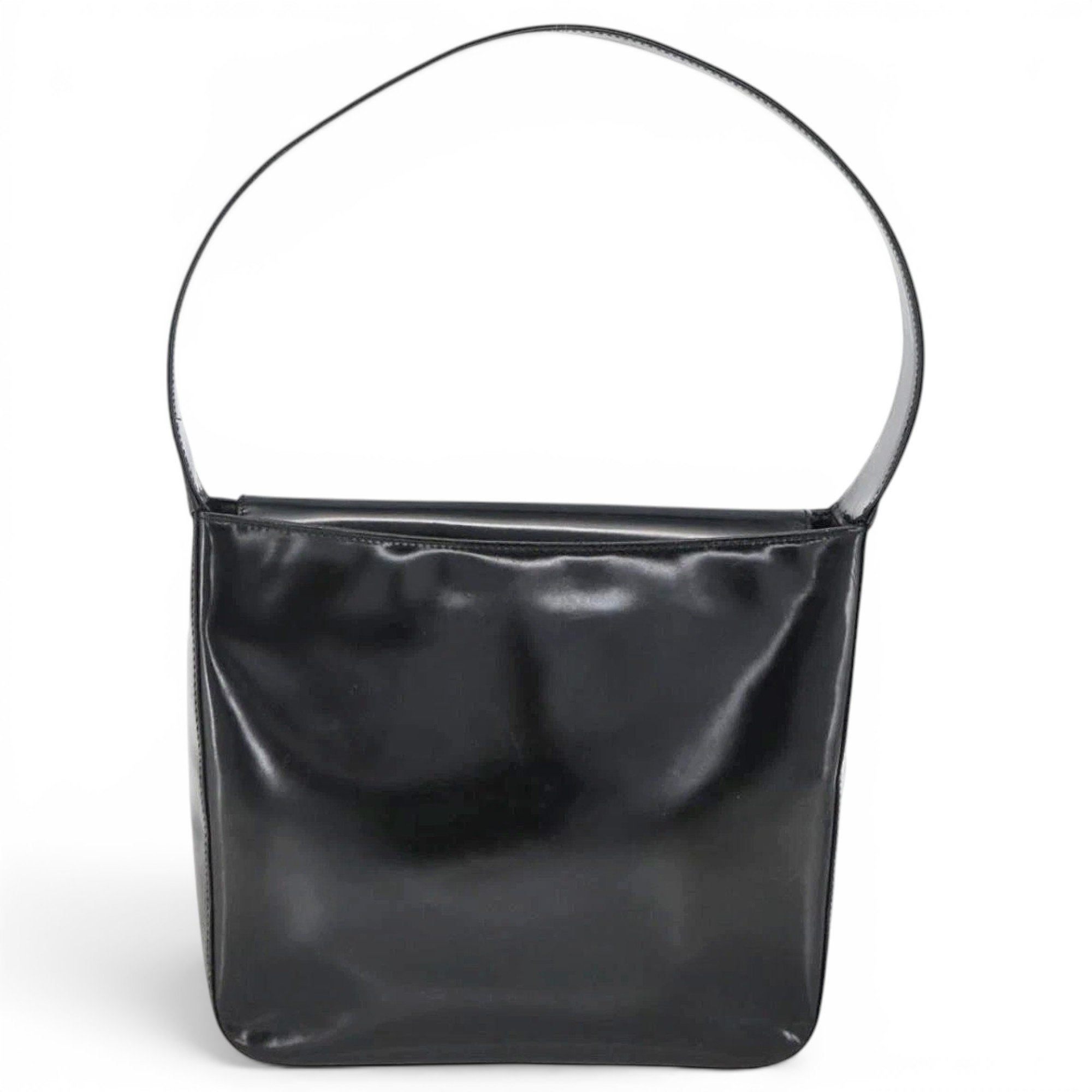 Patent leather handbag