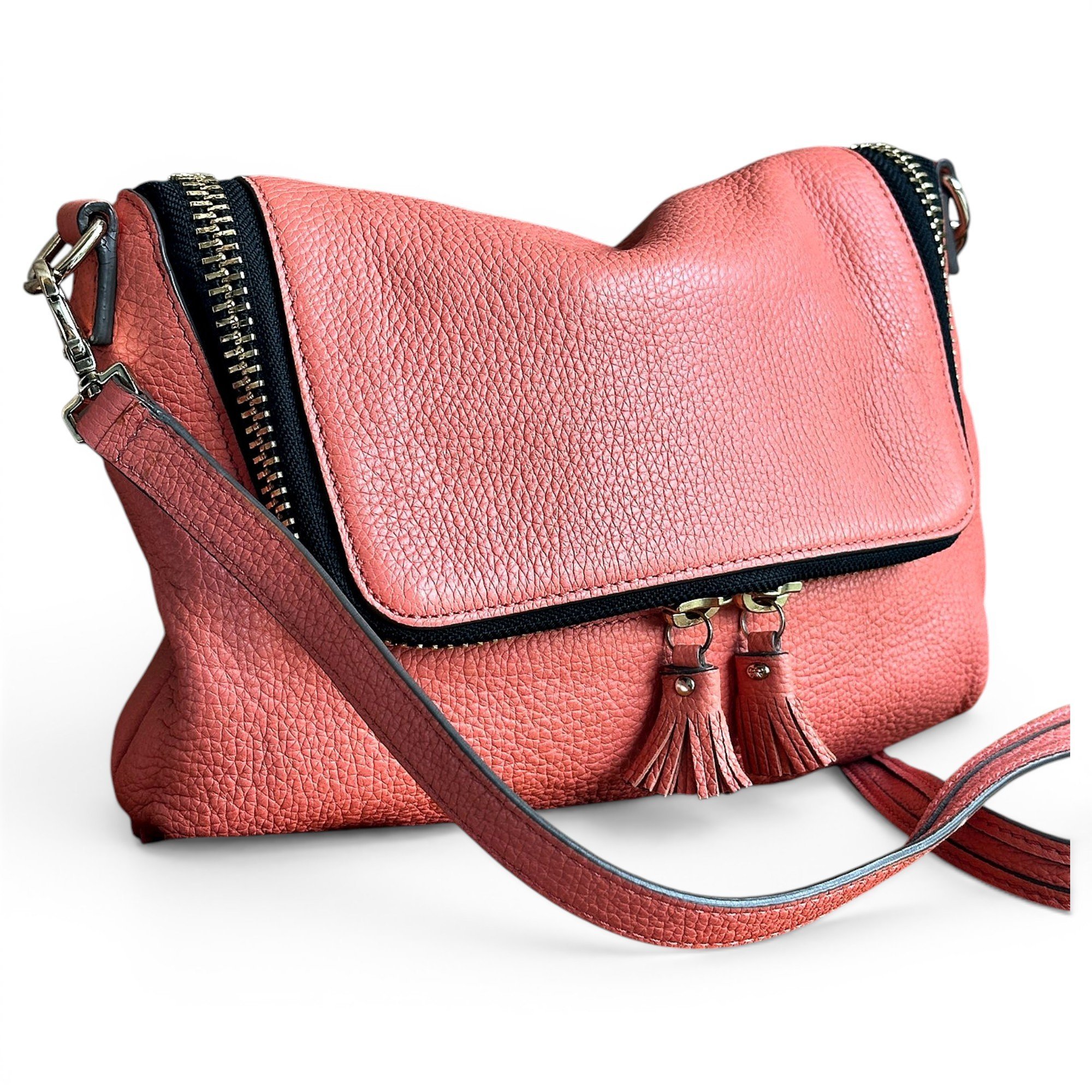 Maxi Zip leather handbag