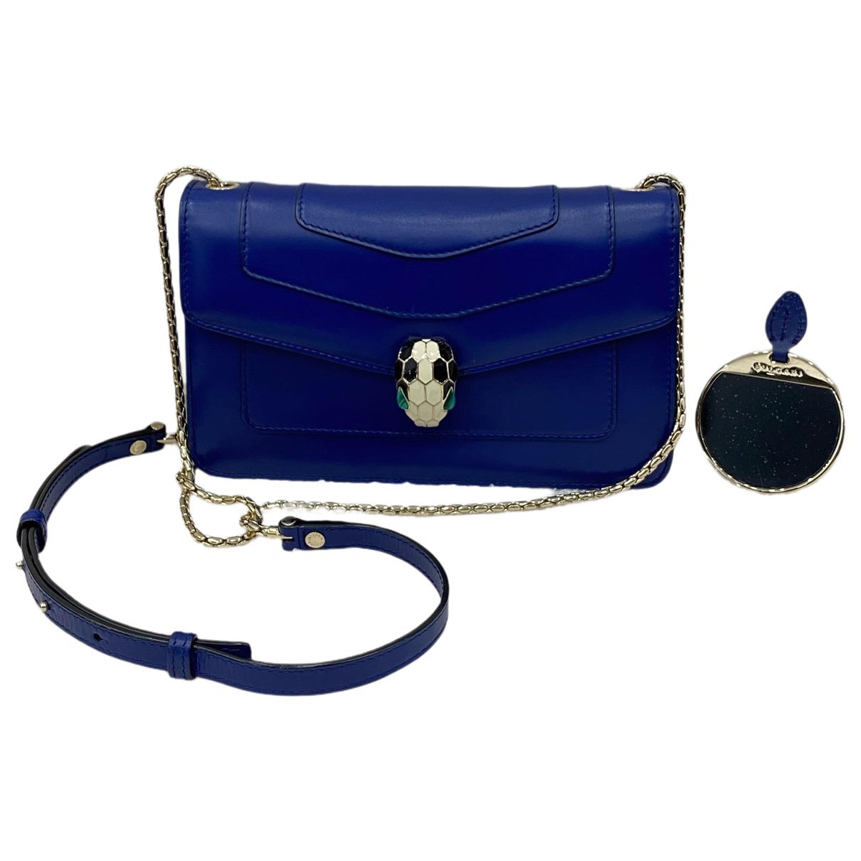 Serpenti leather handbag