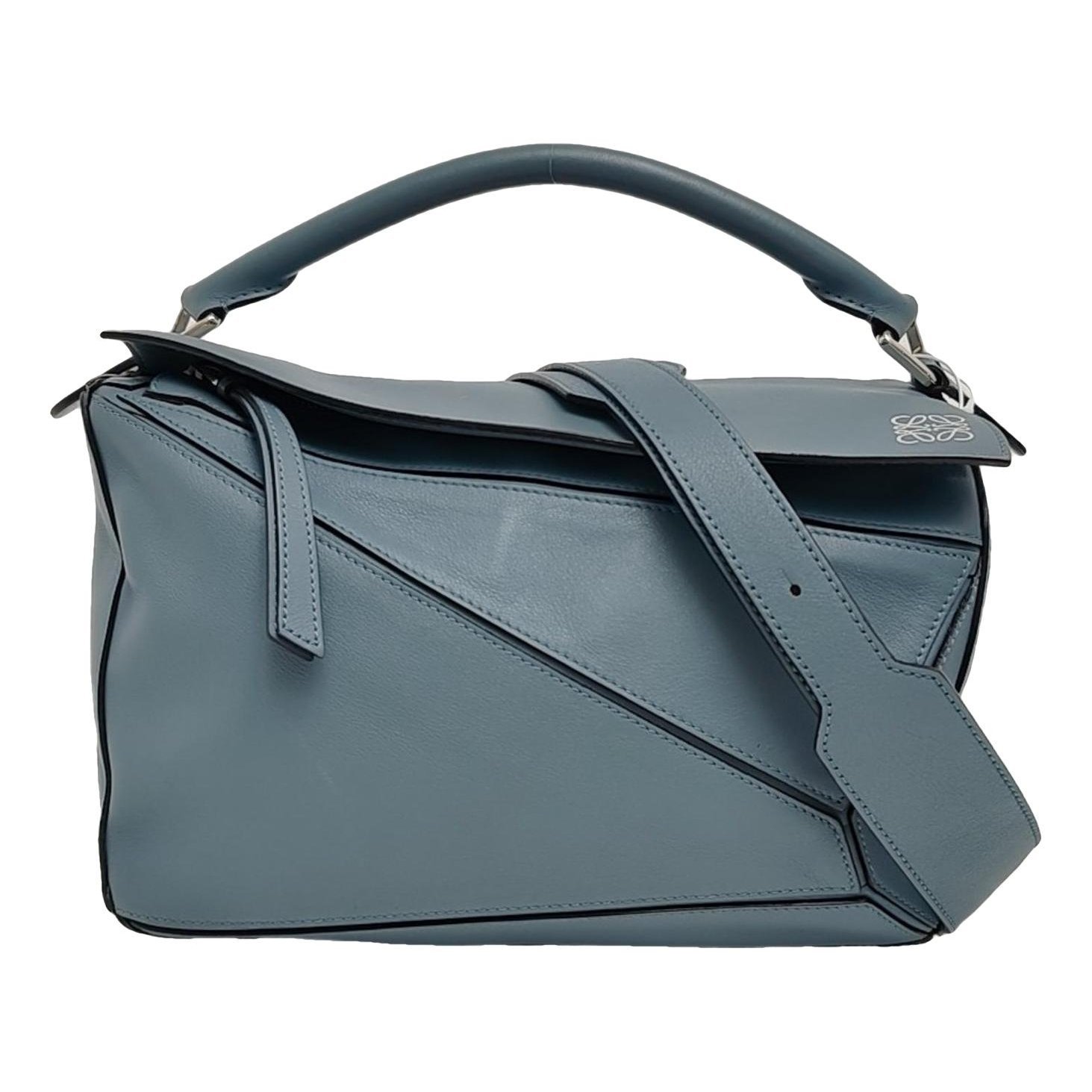 Puzzle leather handbag