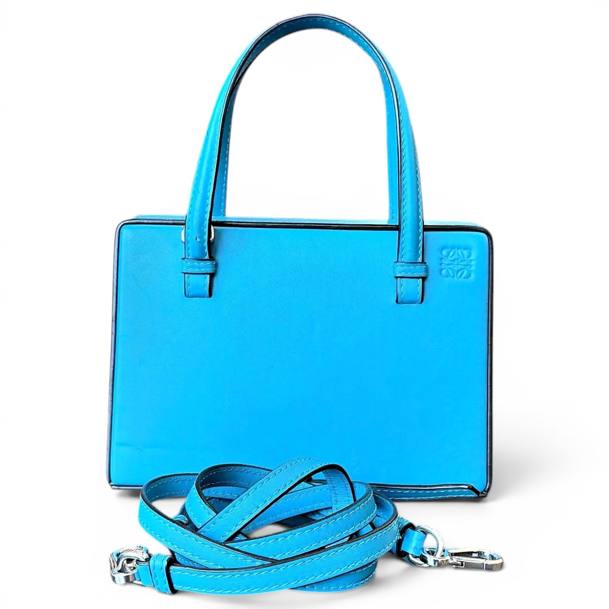 Postal leather crossbody bag