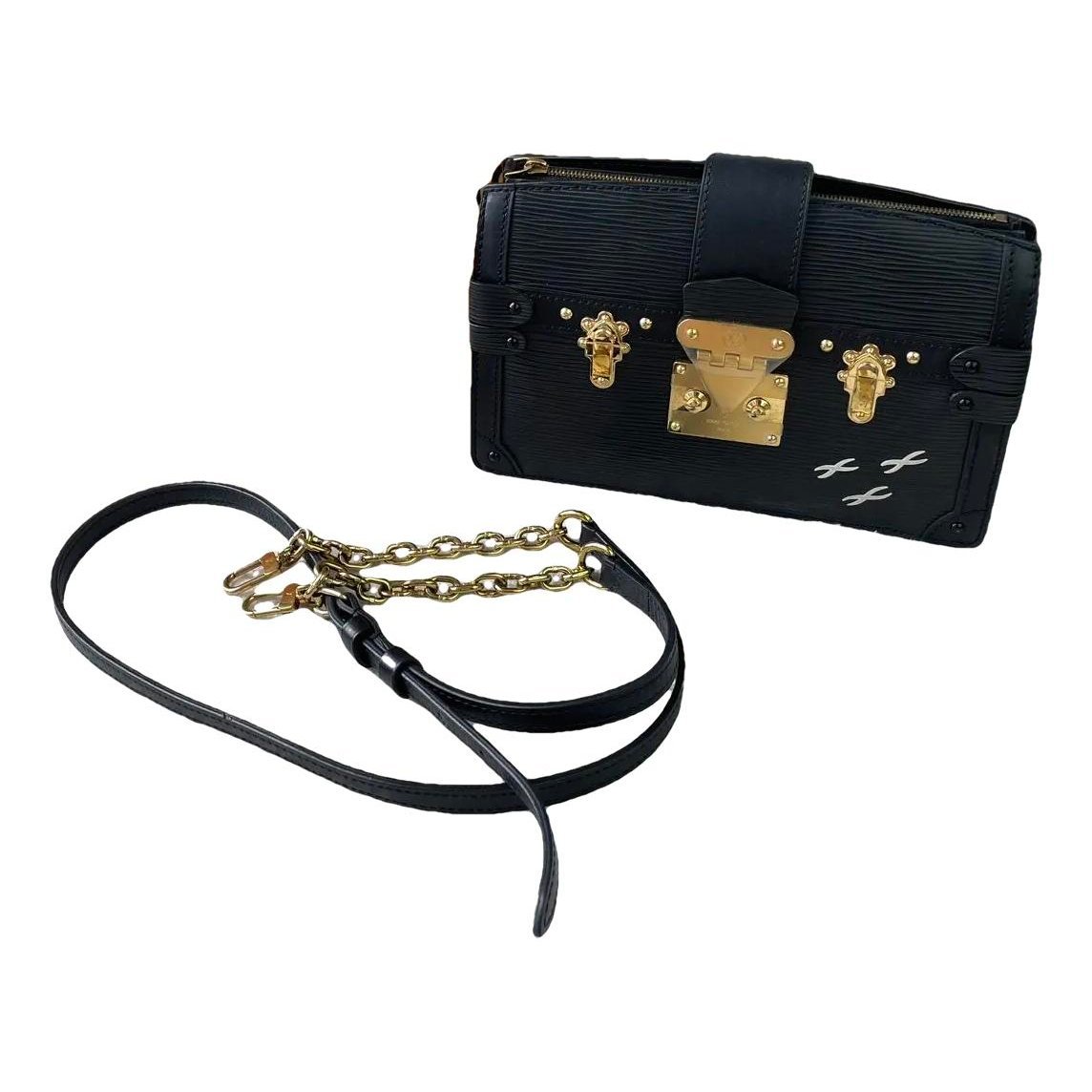 Petite Malle leather crossbody bag
