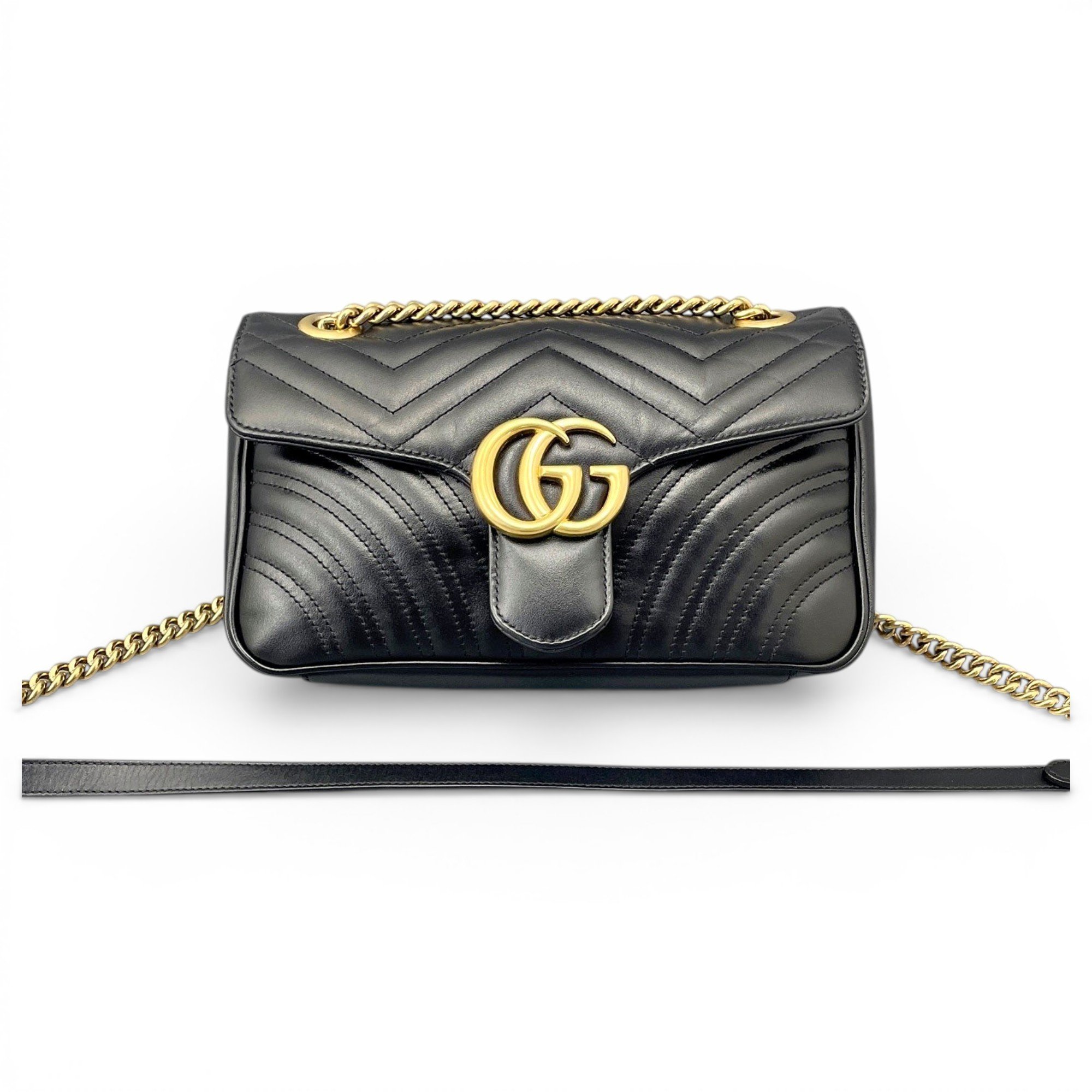 GG Marmont Flap leather handbag