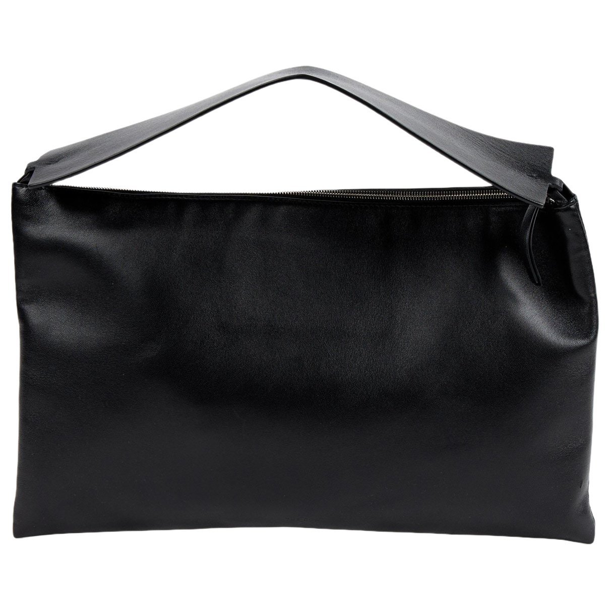 Leather clutch bag