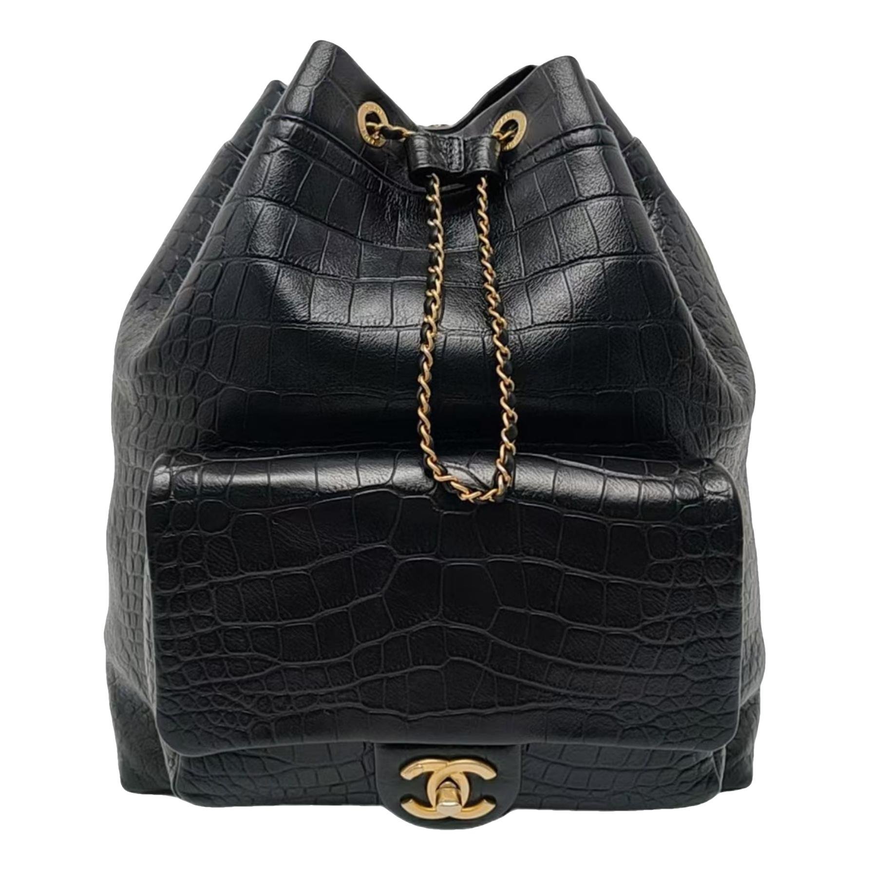 Leather backpack