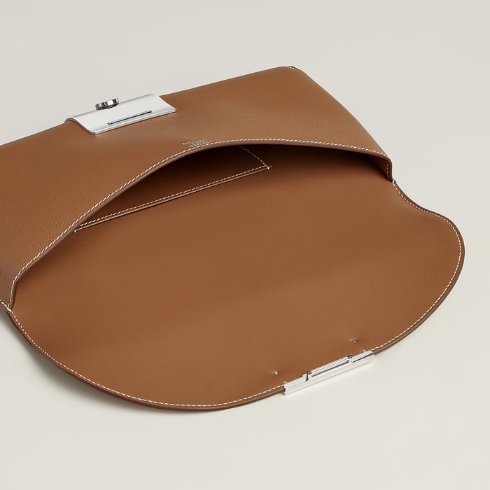 Gold Hermès Depechette Pouch
