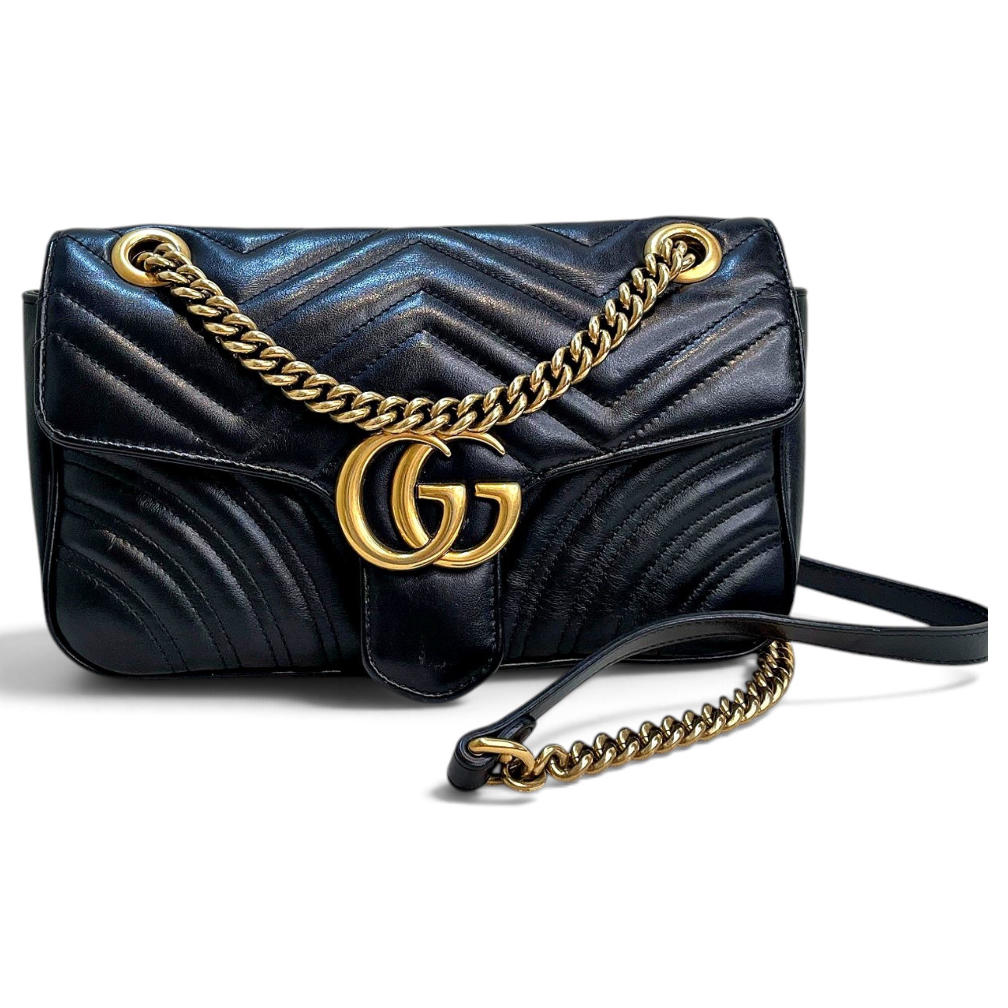 GG Marmont Flap leather handbag