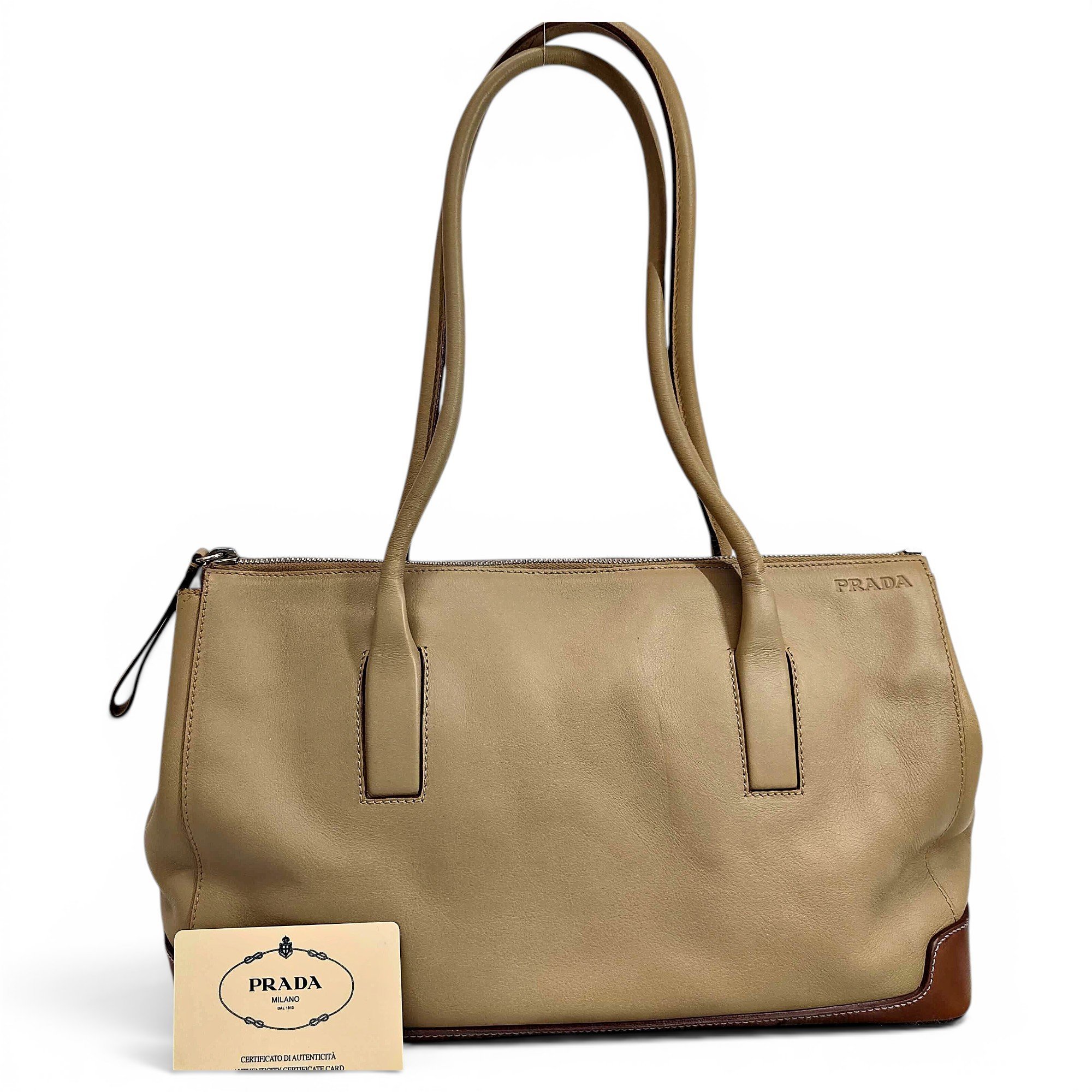 Patent leather handbag