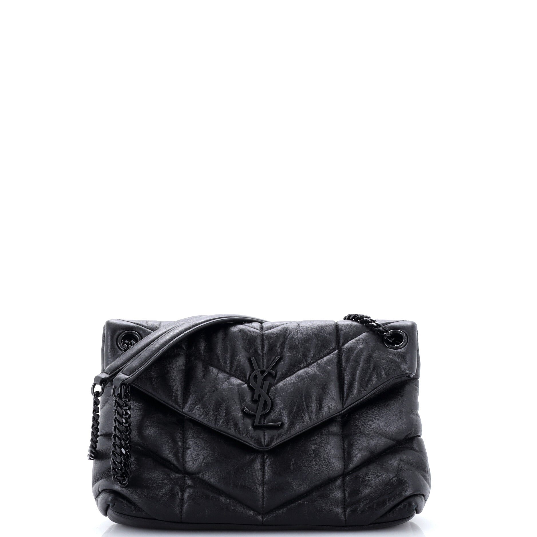 Loulou Puffer Shoulder Bag Quilted Leather Small