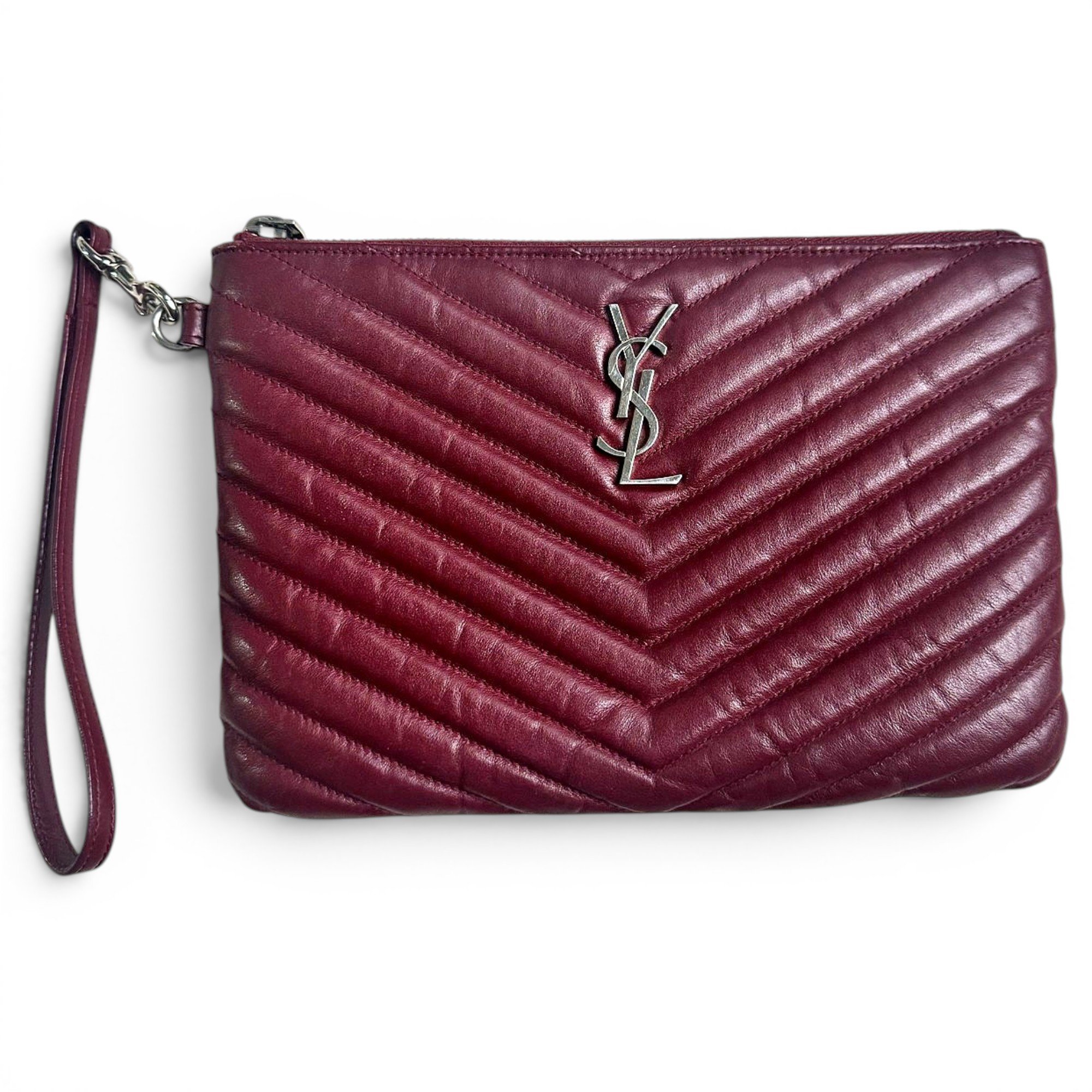 Cassandre leather clutch bag