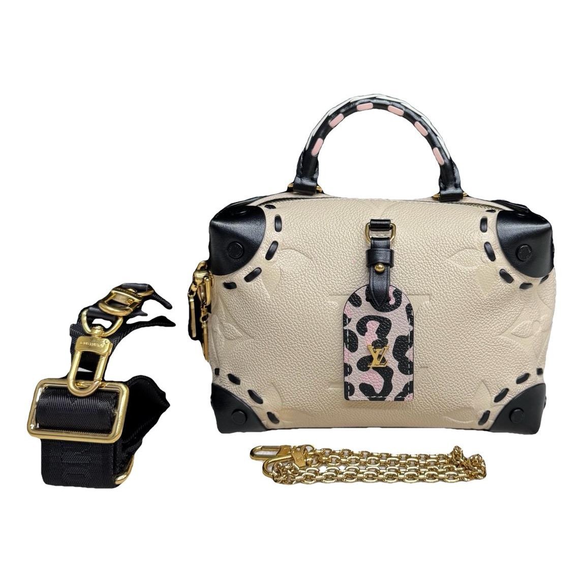 Petite Malle Souple leather handbag