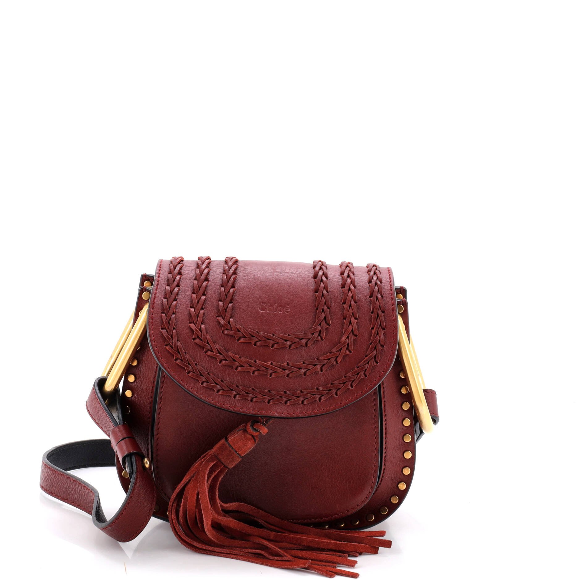 Hudson Handbag Whipstitch Leather Mini