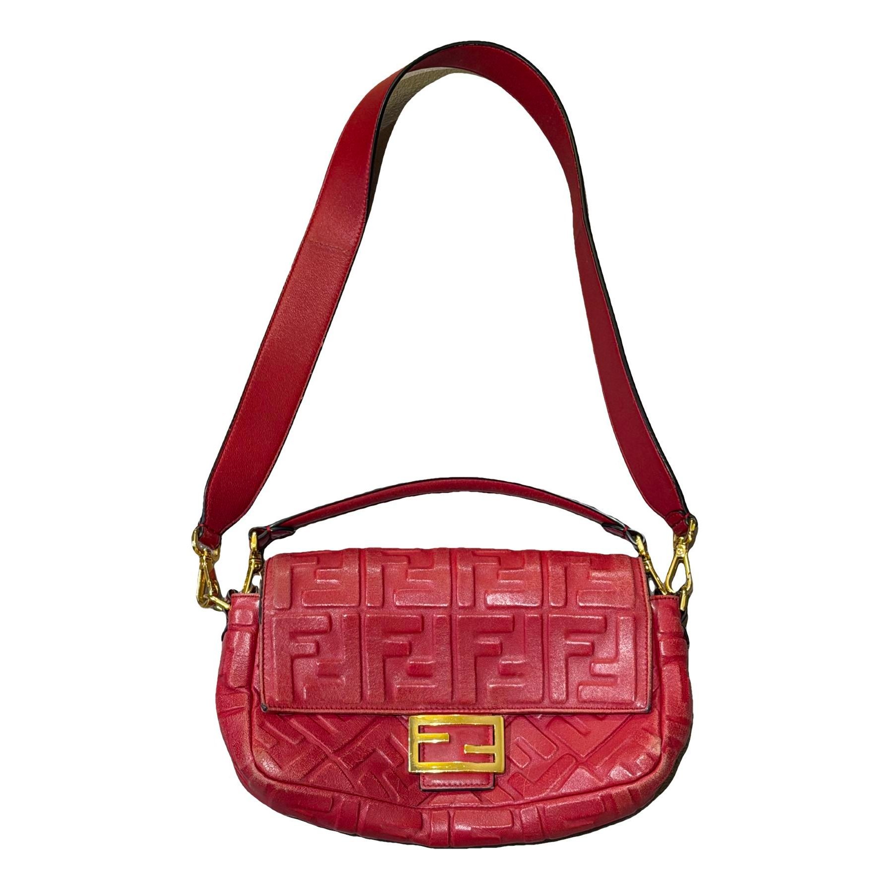 Baguette leather handbag