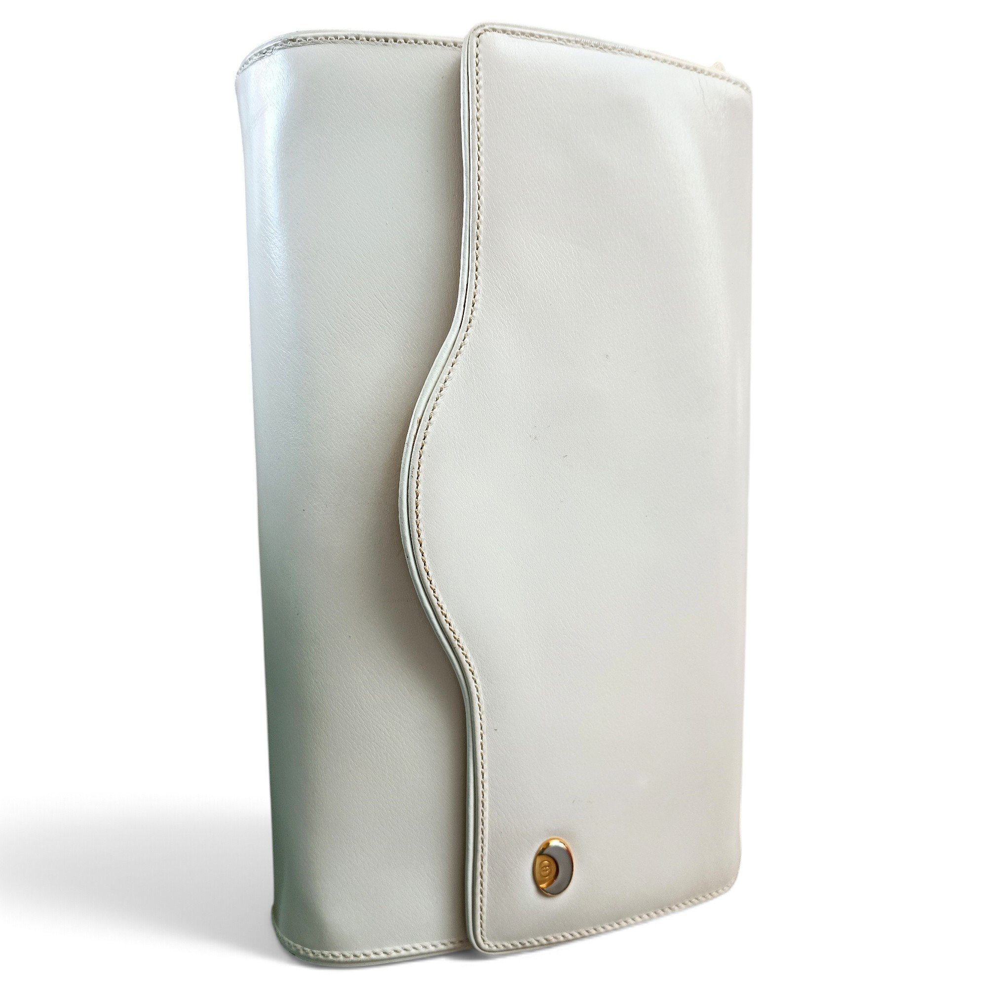Leather clutch bag