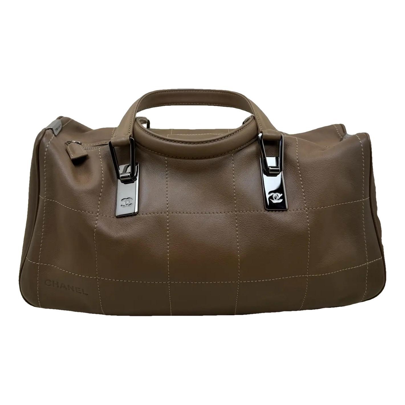 East West Chocolate Bar leather handbag