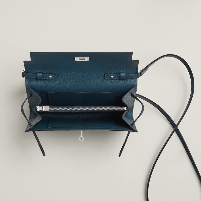 Bleu De Prusse Kelly Classique to Go Wallet