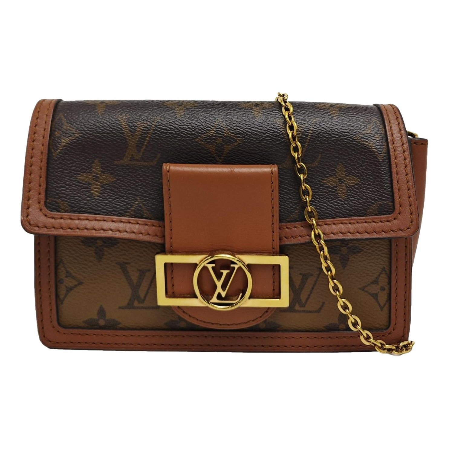 Dauphine leather handbag