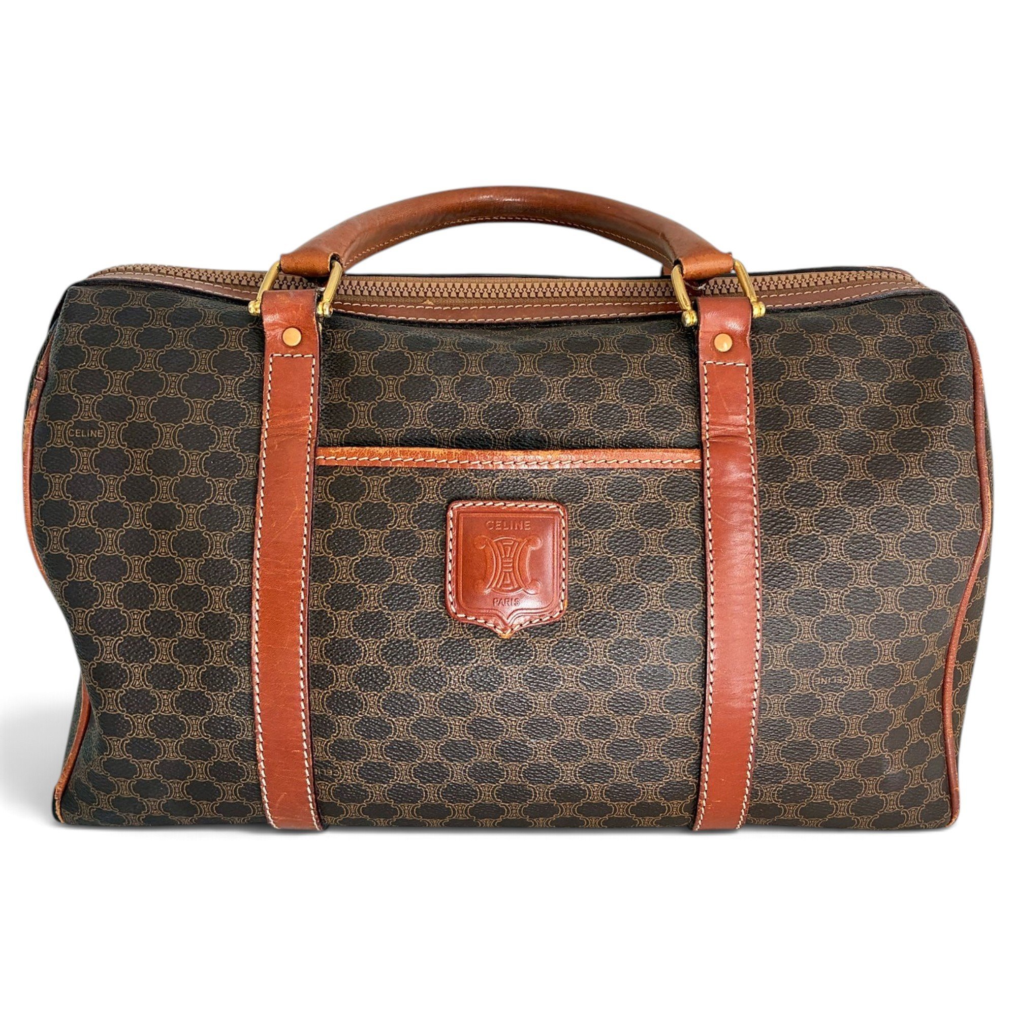 Leather bowling bag
